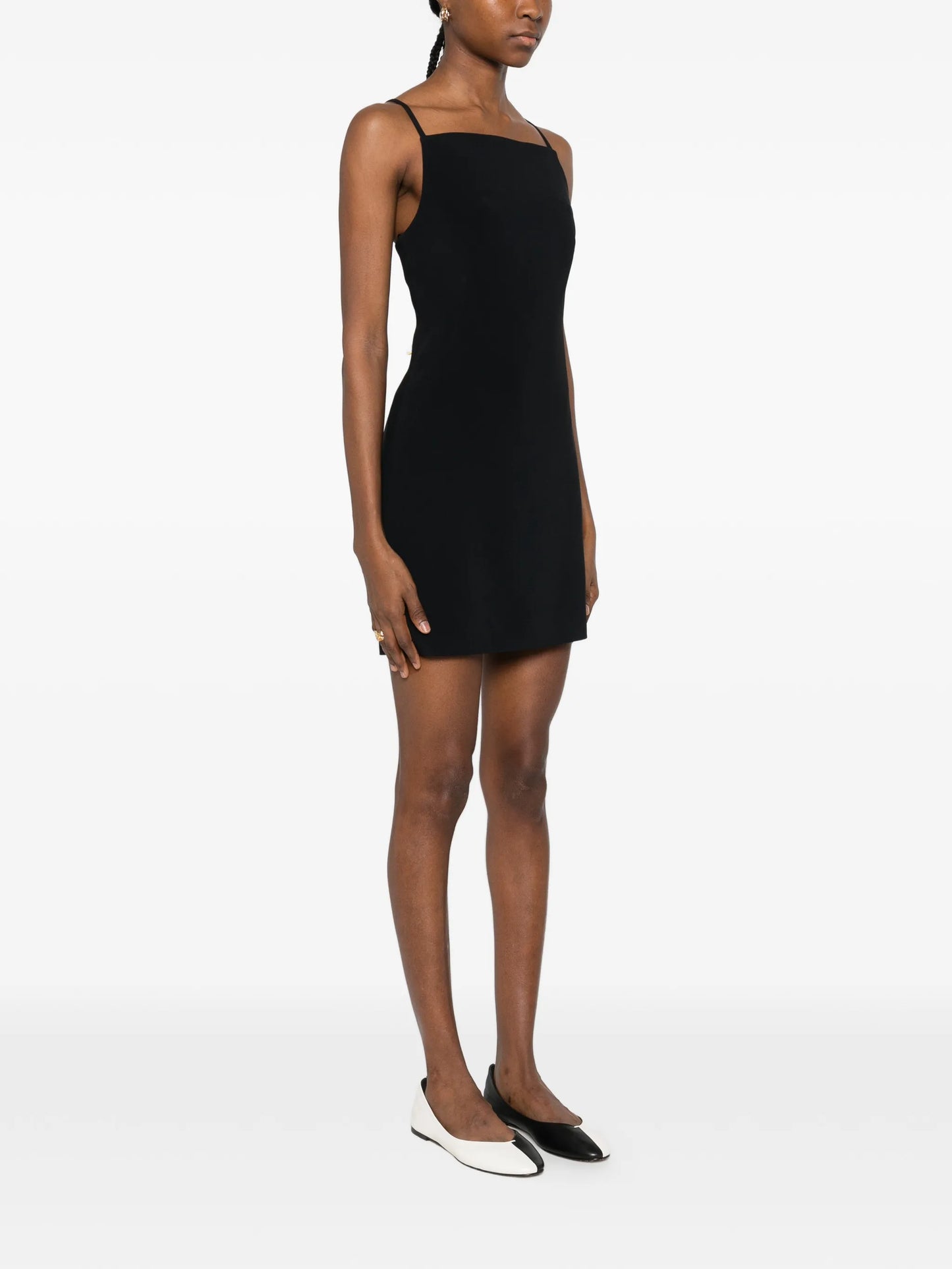 sliced mini dress