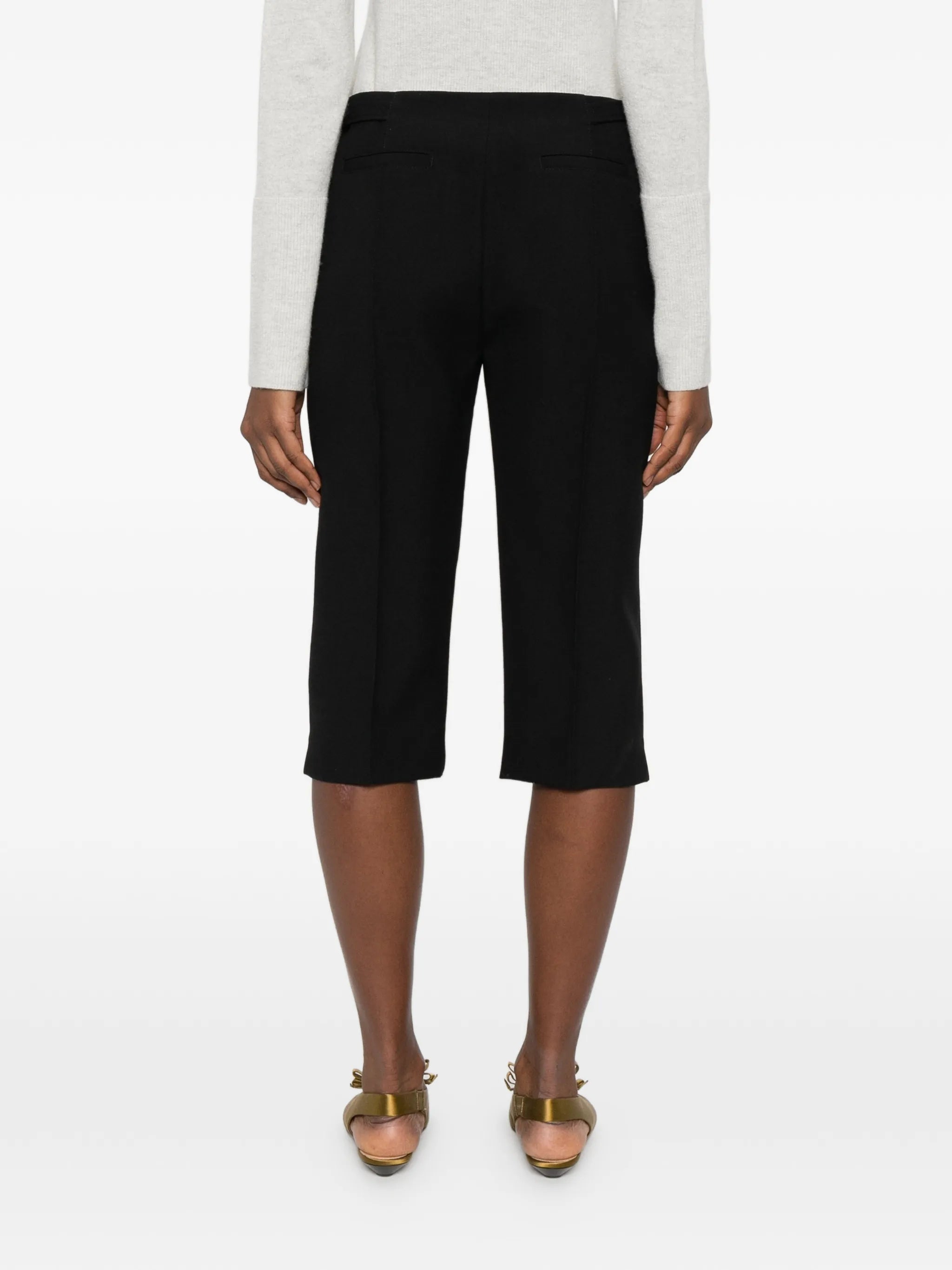tailored cropped trousers