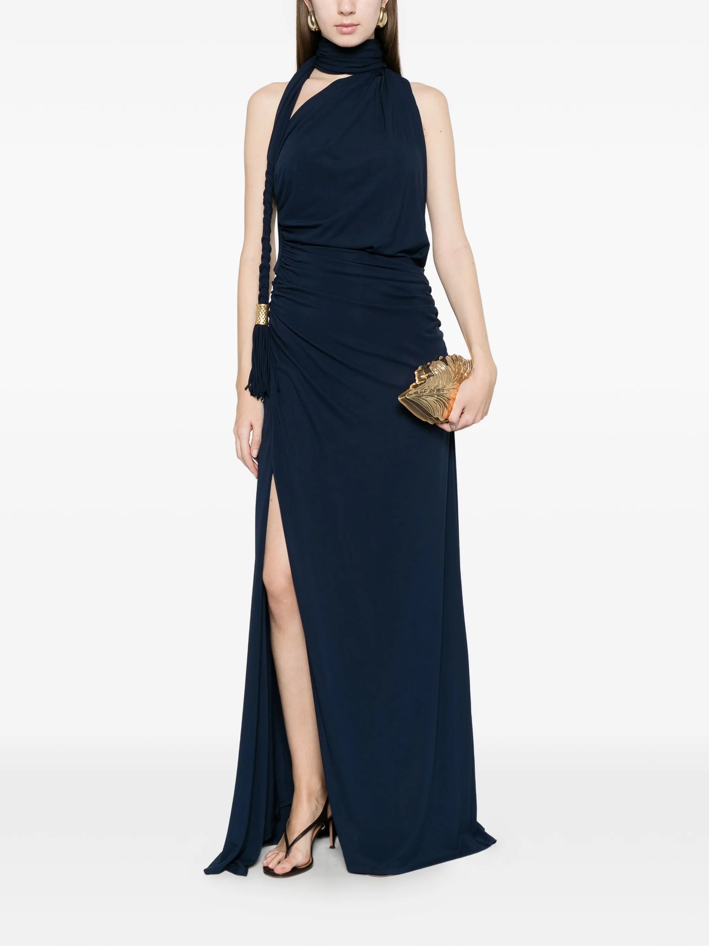 tie-detail maxi dress
