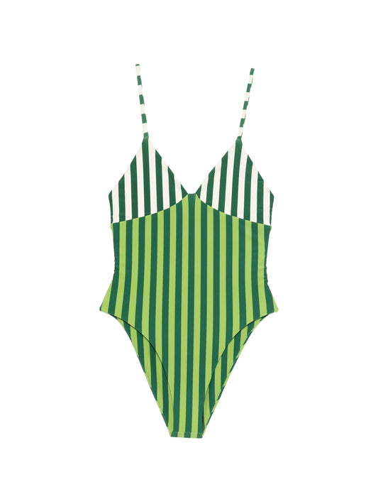 Behati striped swimsuit