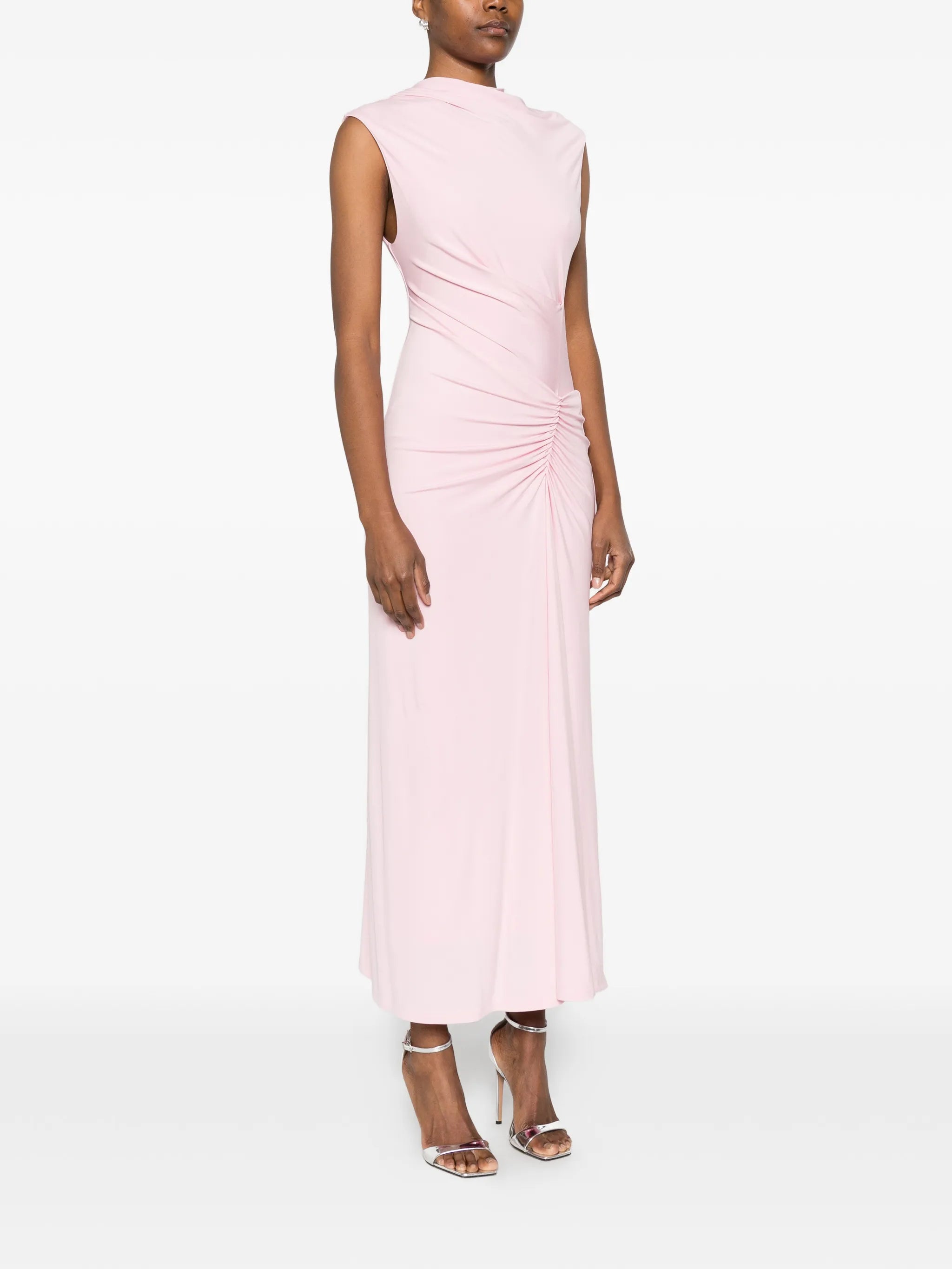 Acacia draped midi dress