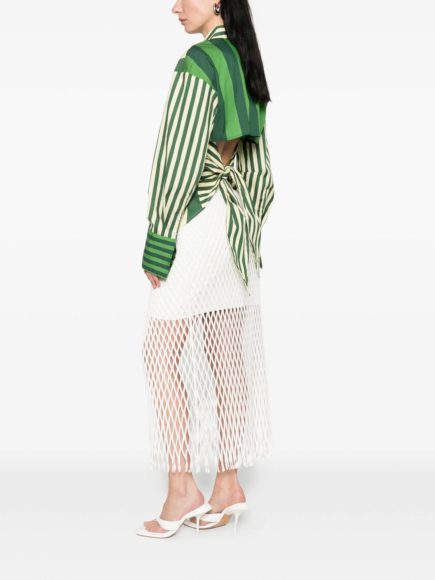 Loch striped button-up shirt