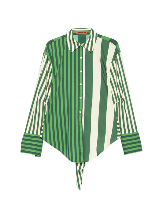 Loch striped button-up shirt