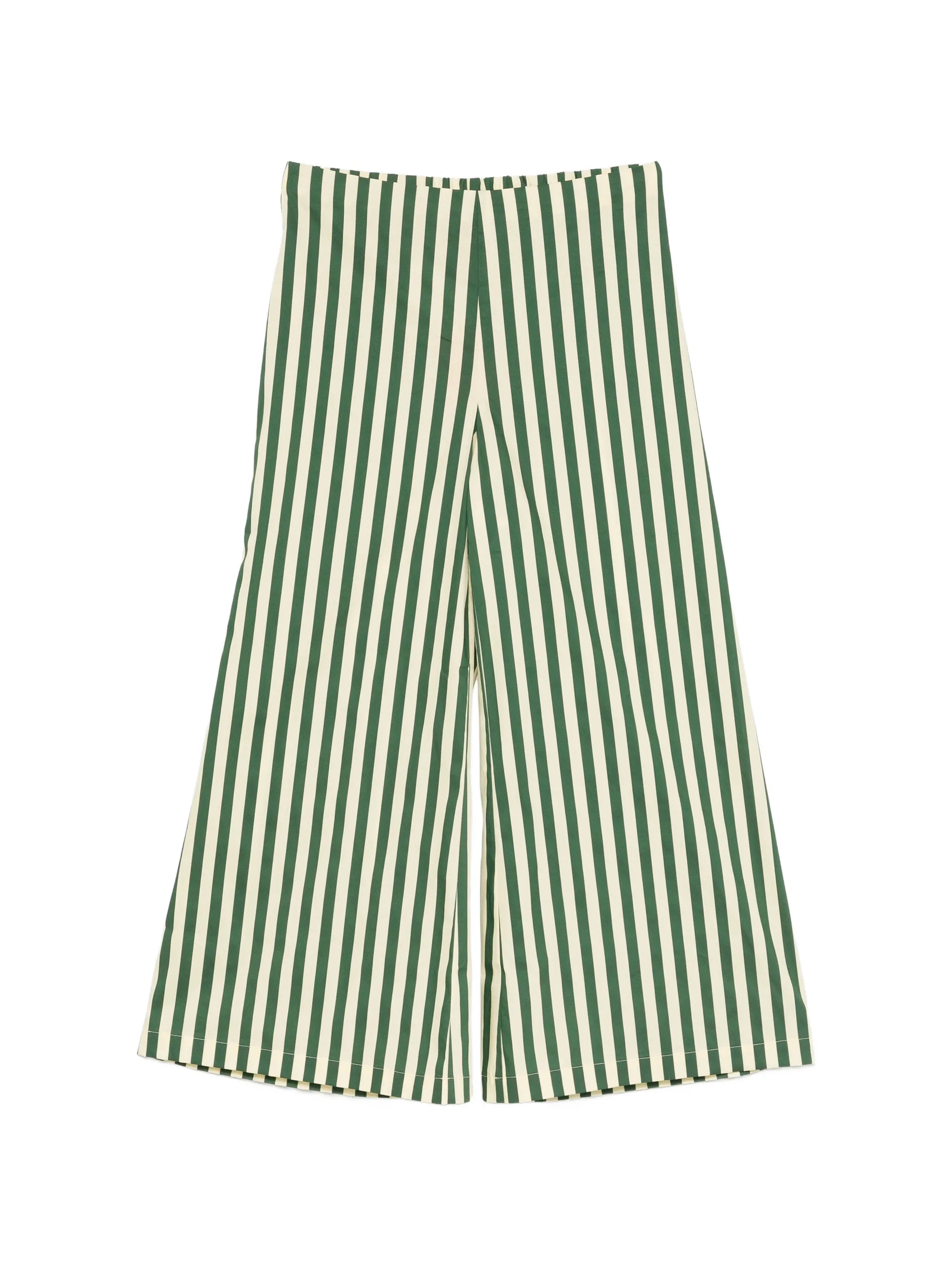 striped poplin trousers