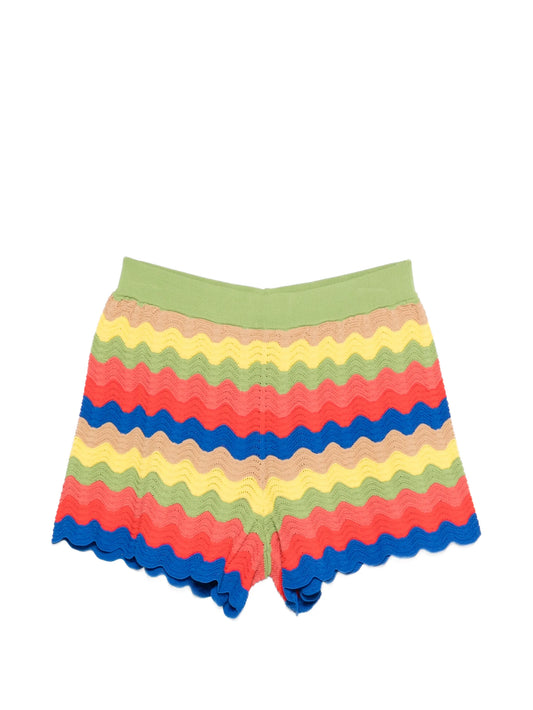 wave scalloped shorts