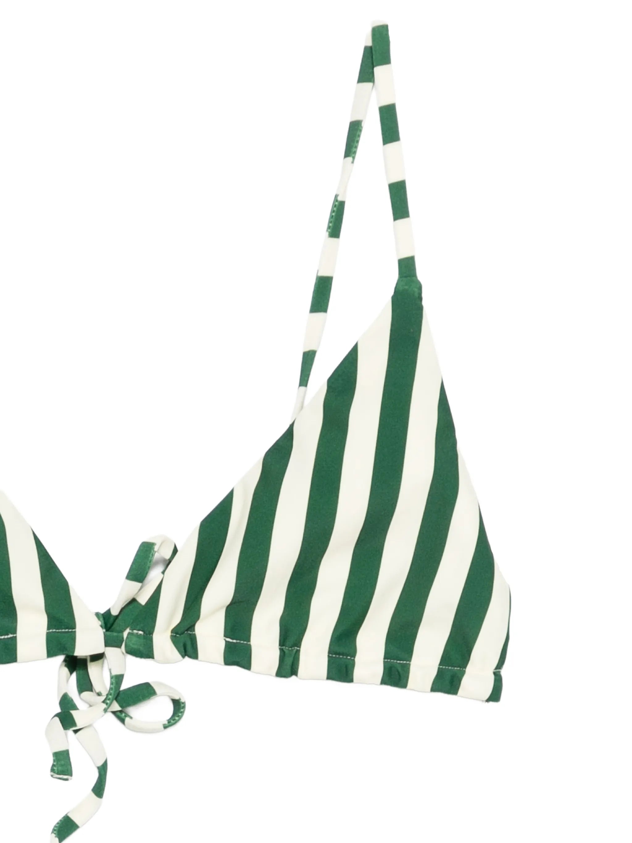 Bwai striped tie bikini top