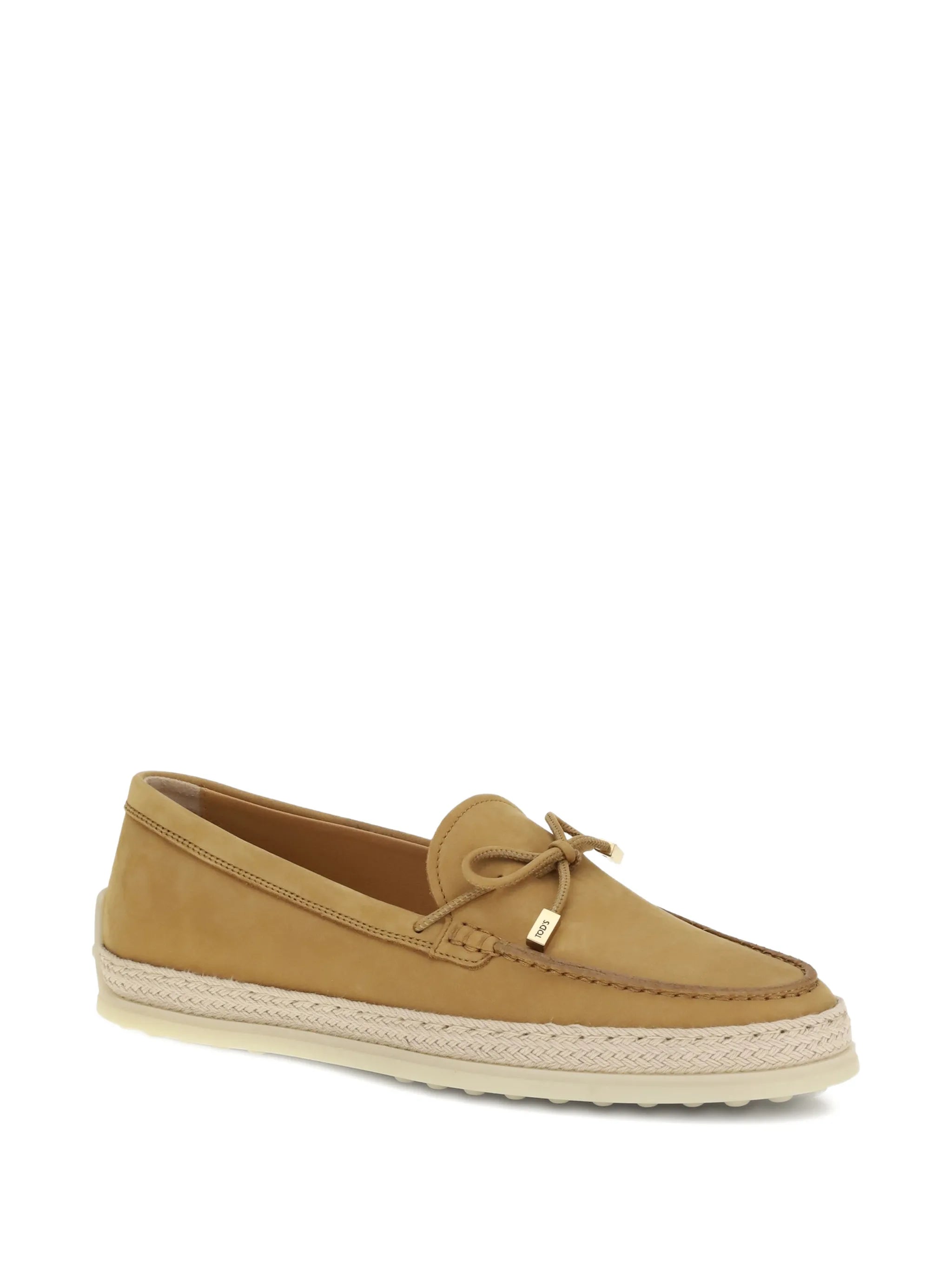 bow-detail braided loafers