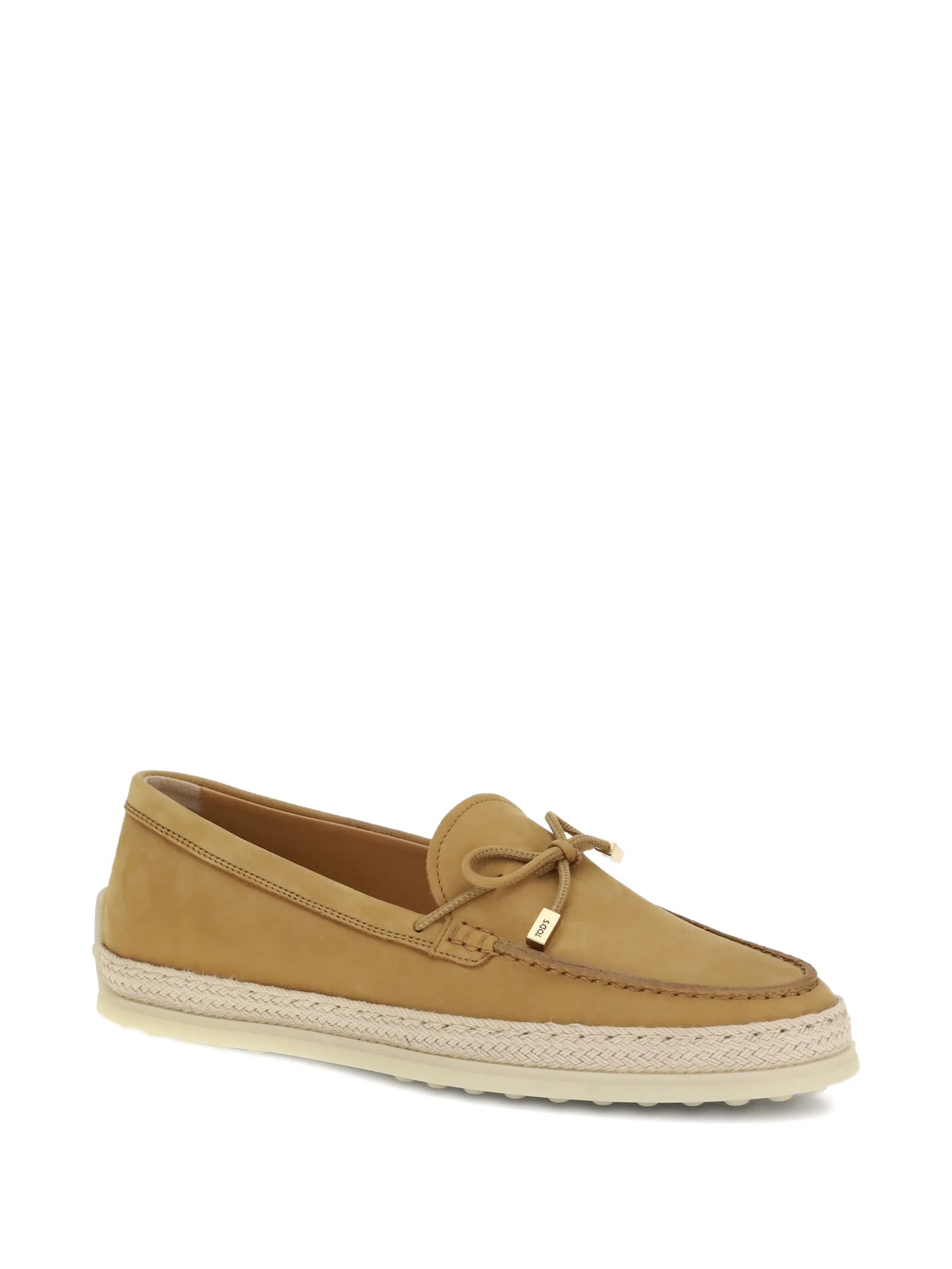 bow-detail braided loafers