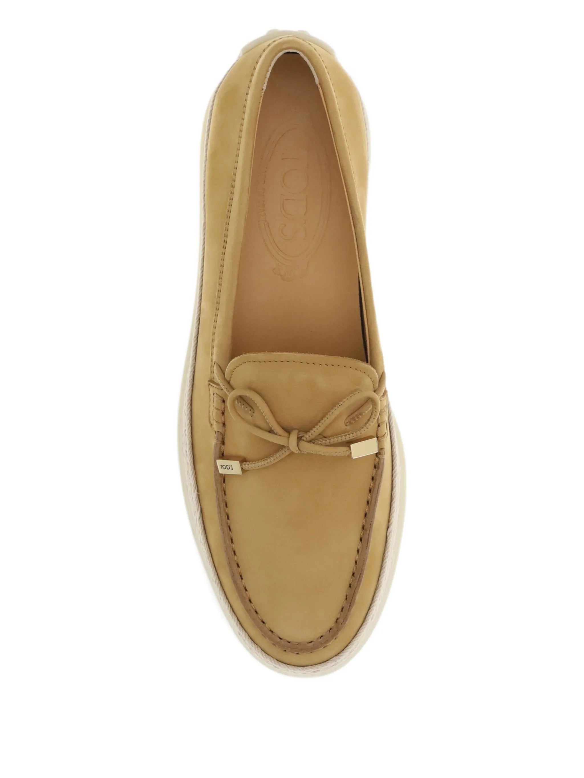 bow-detail braided loafers