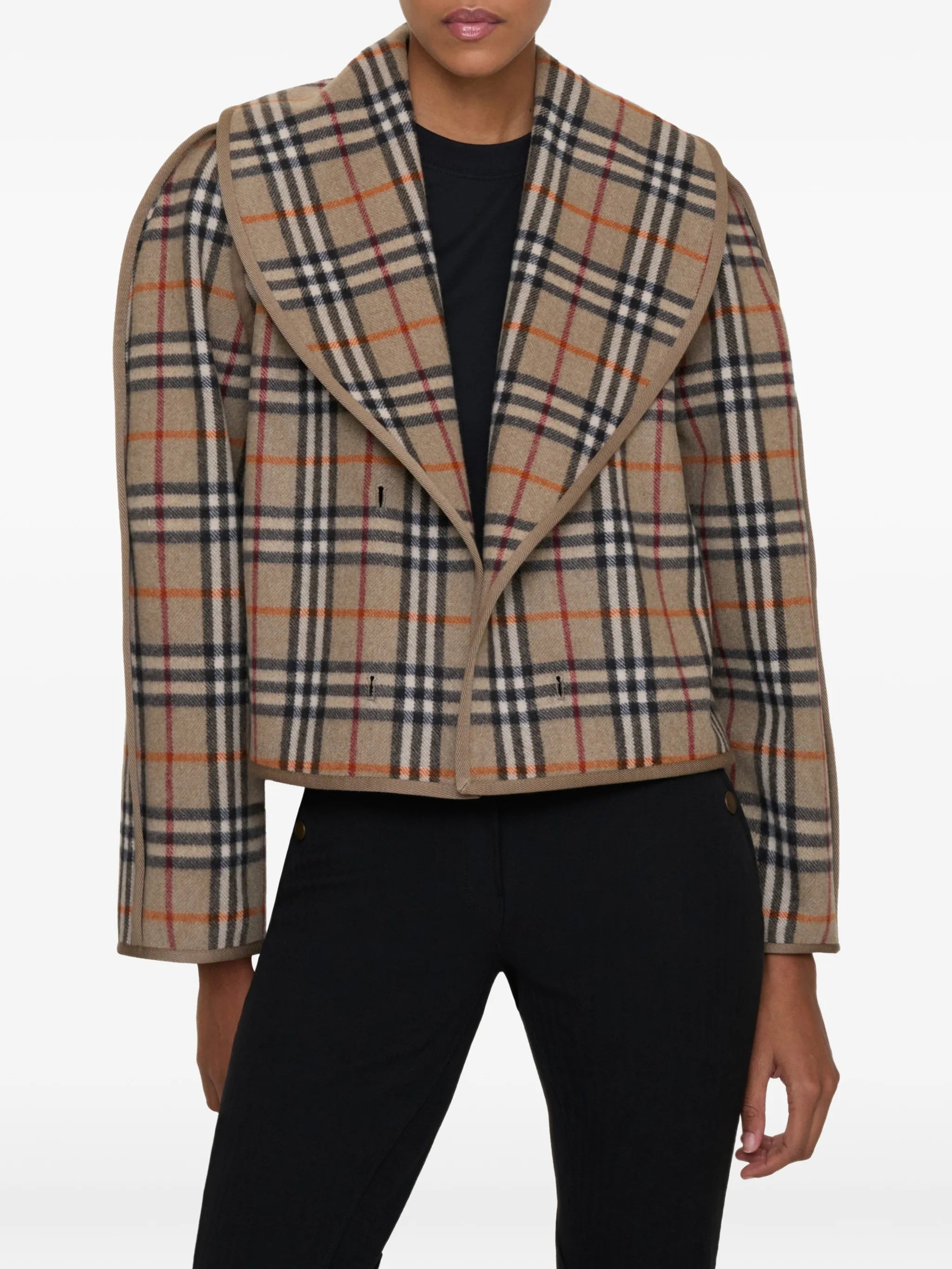 check-warmer jacket