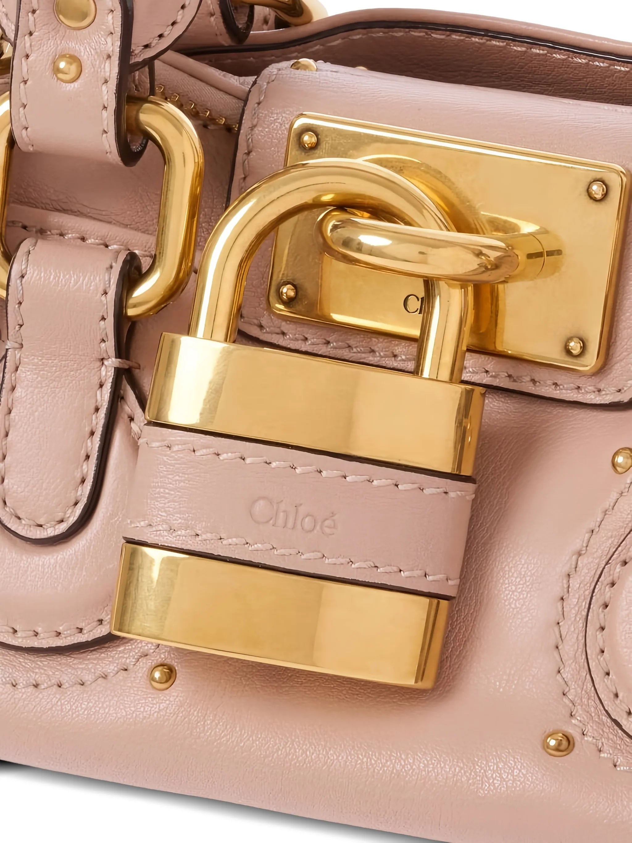 Paddington padlock studded tote bag