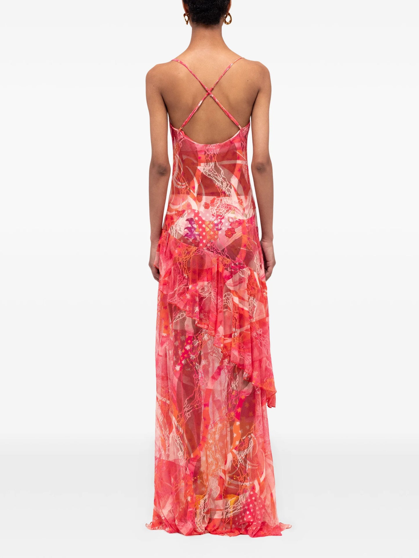 Toronja layered lace maxi dress