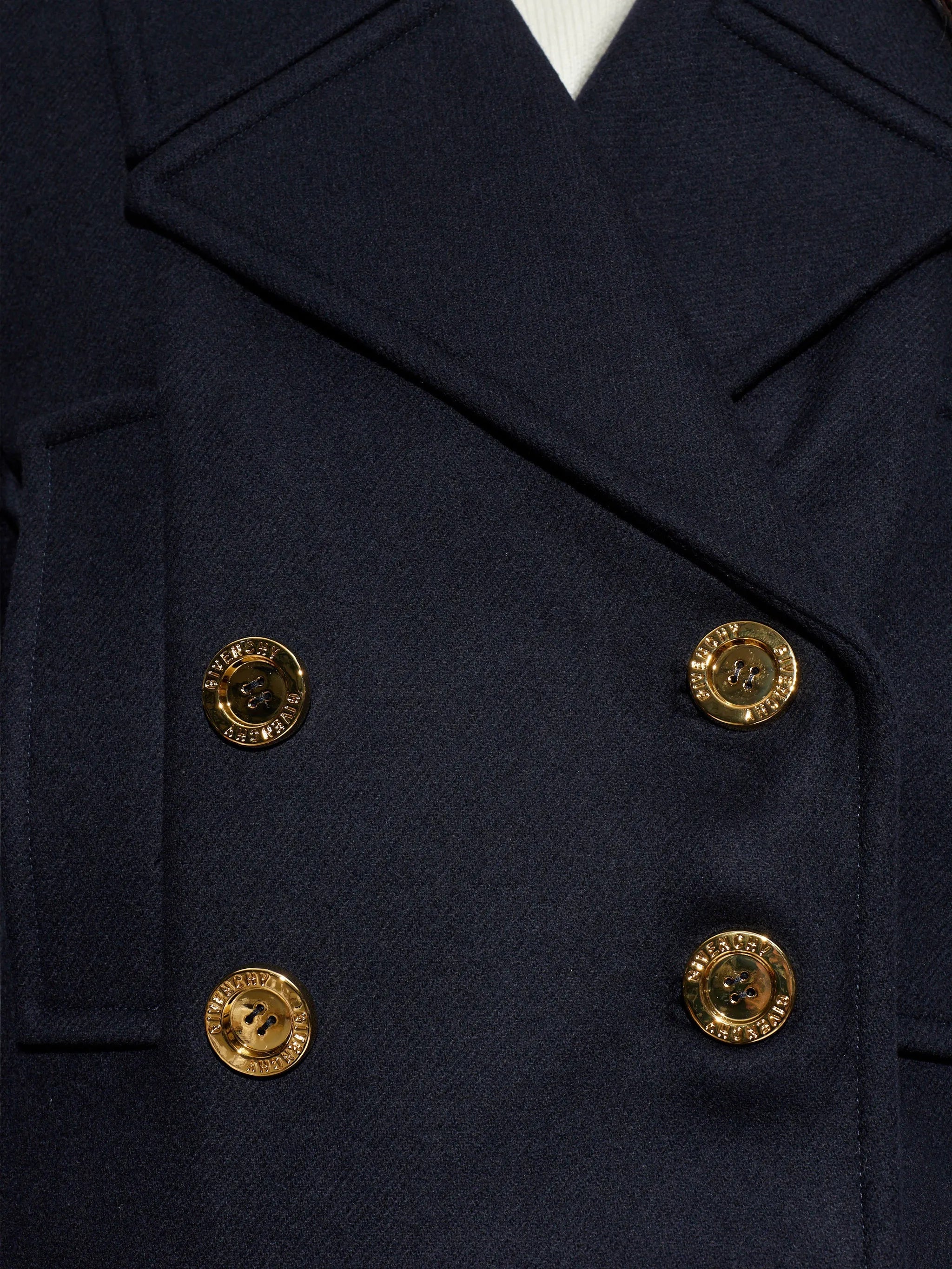 gold-tone button wool jacket