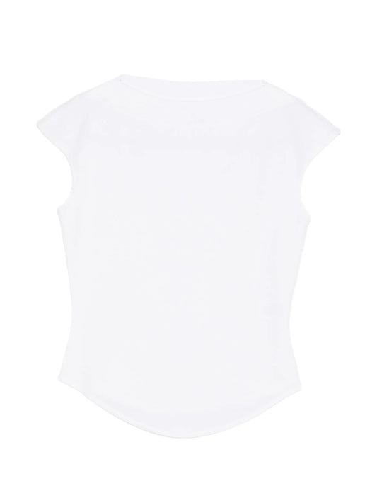 cap-sleeve T-shirt