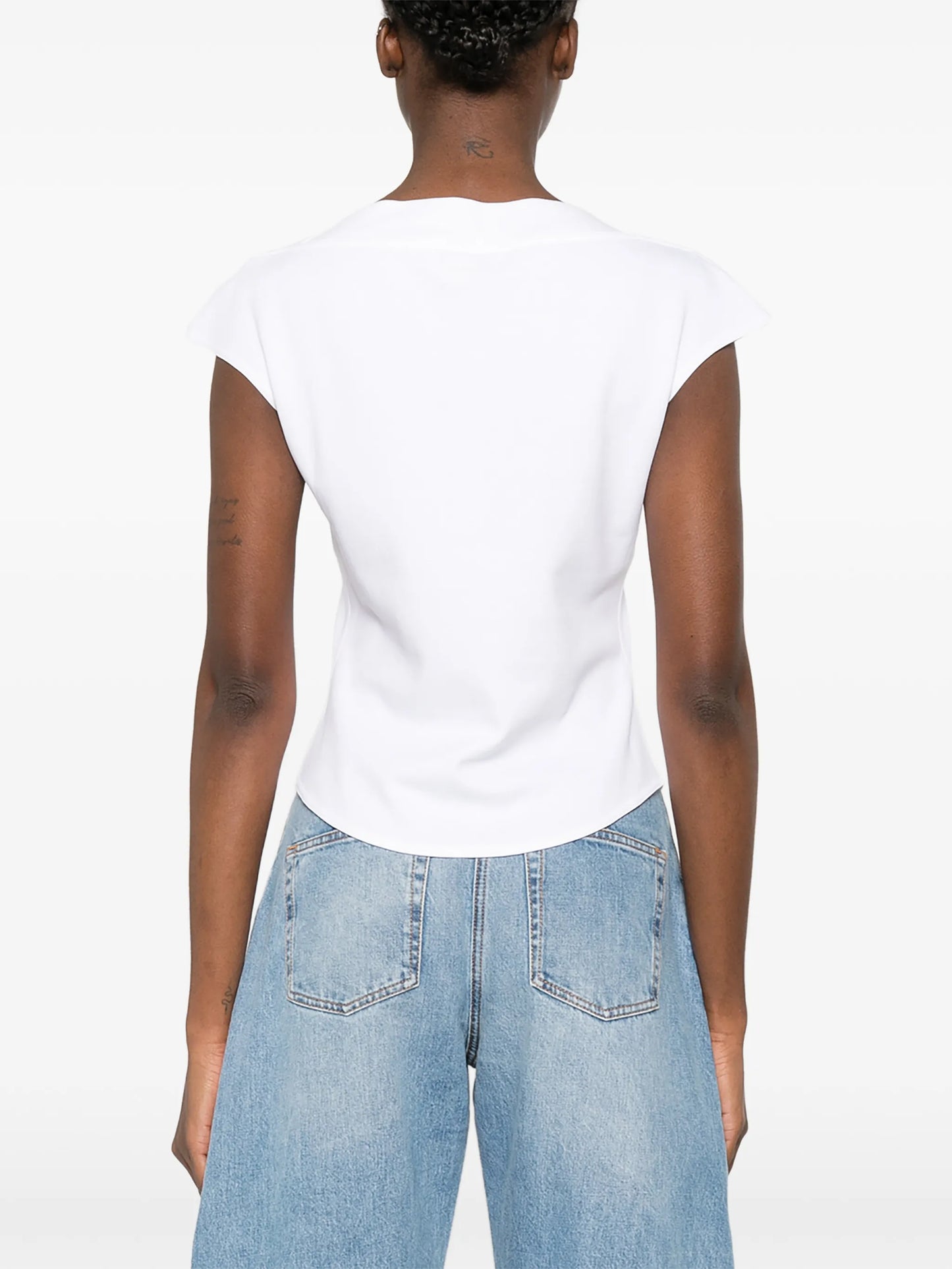 cap-sleeve T-shirt