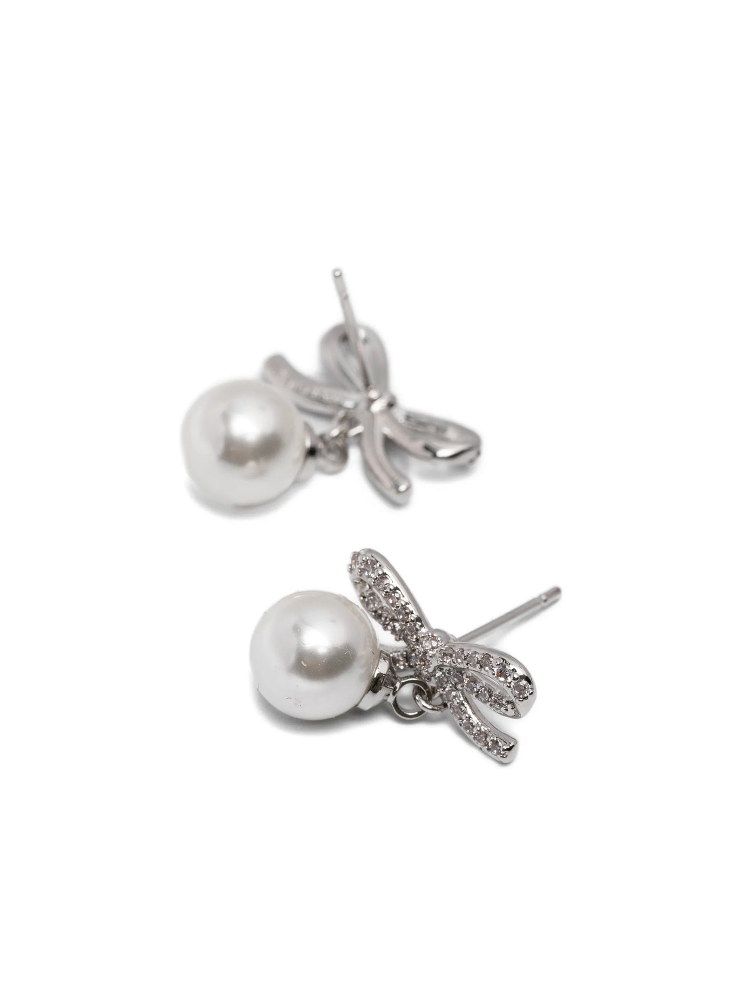 bow drop earrings