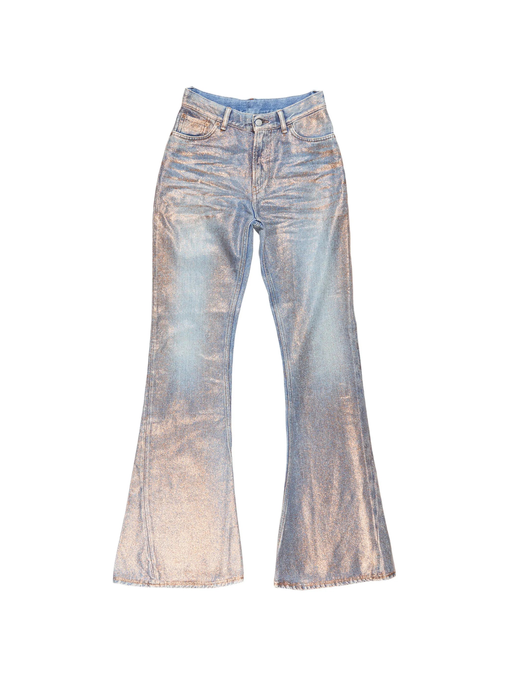fitted glitter jeans 2025F
