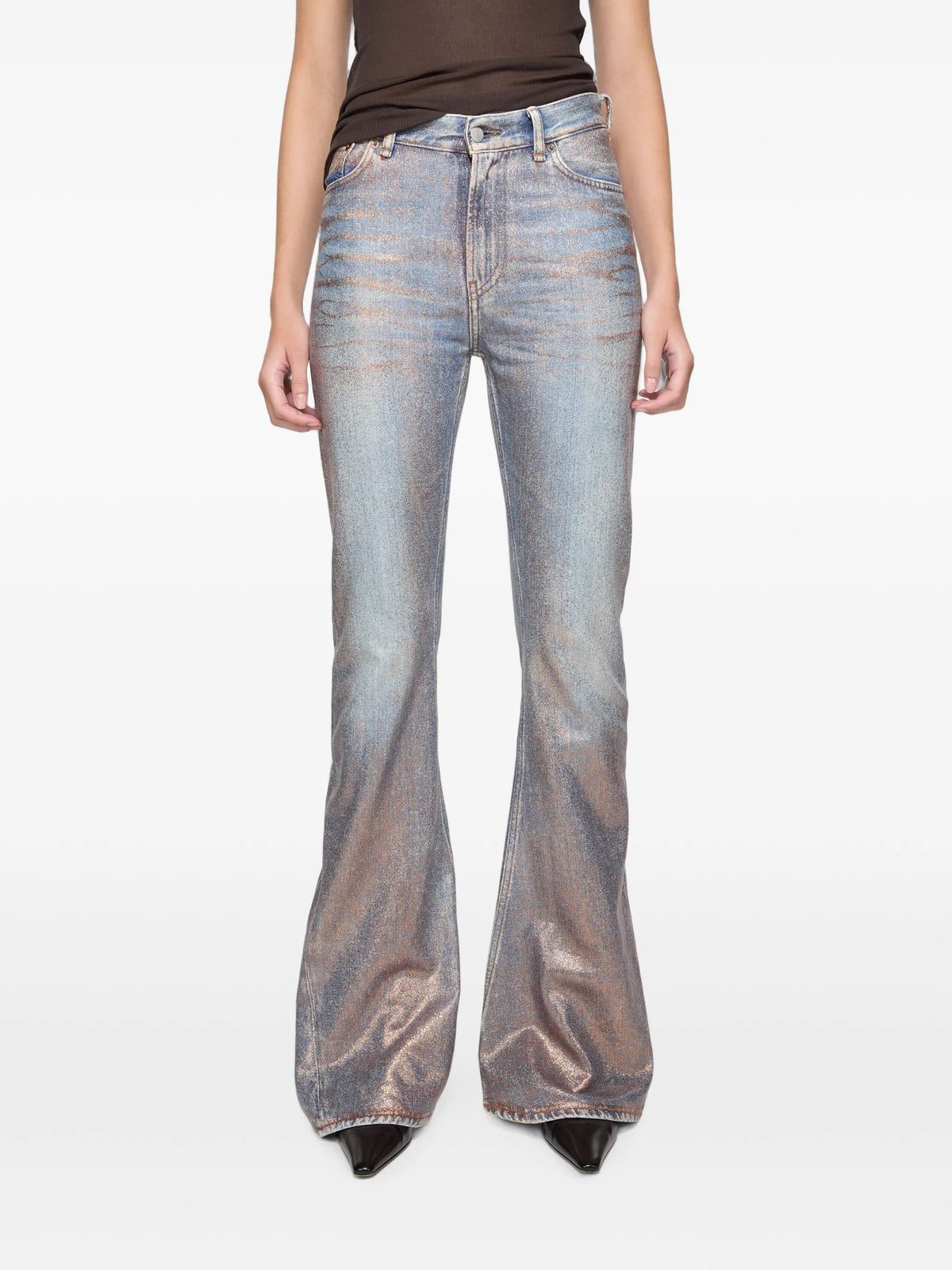 fitted glitter jeans 2025F