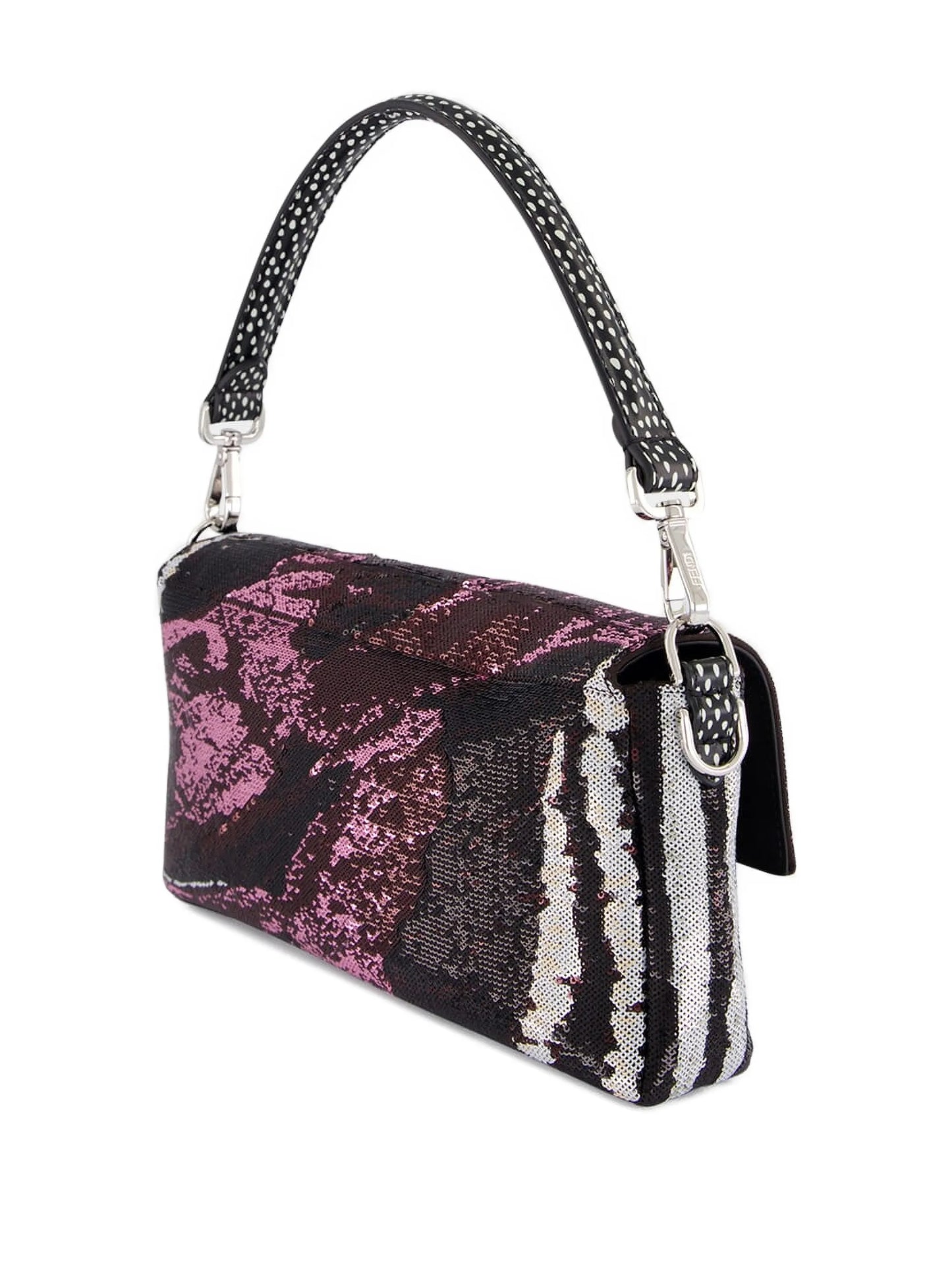 Baguette sequinned shoulder bag