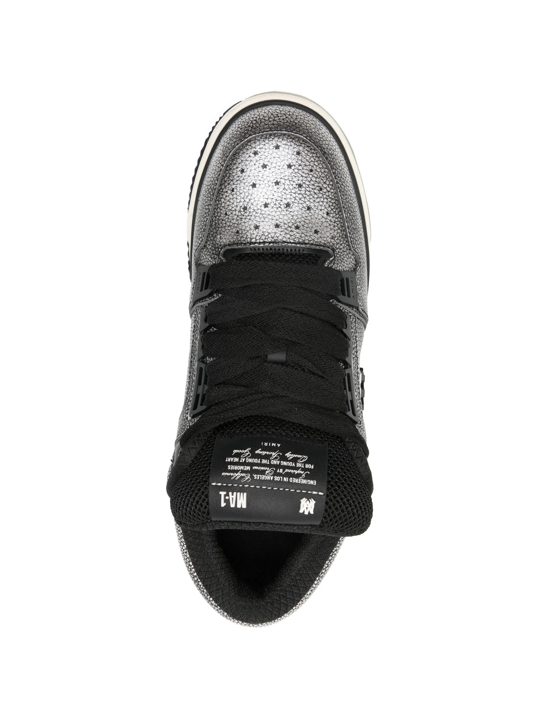 pebbled low-top trainers