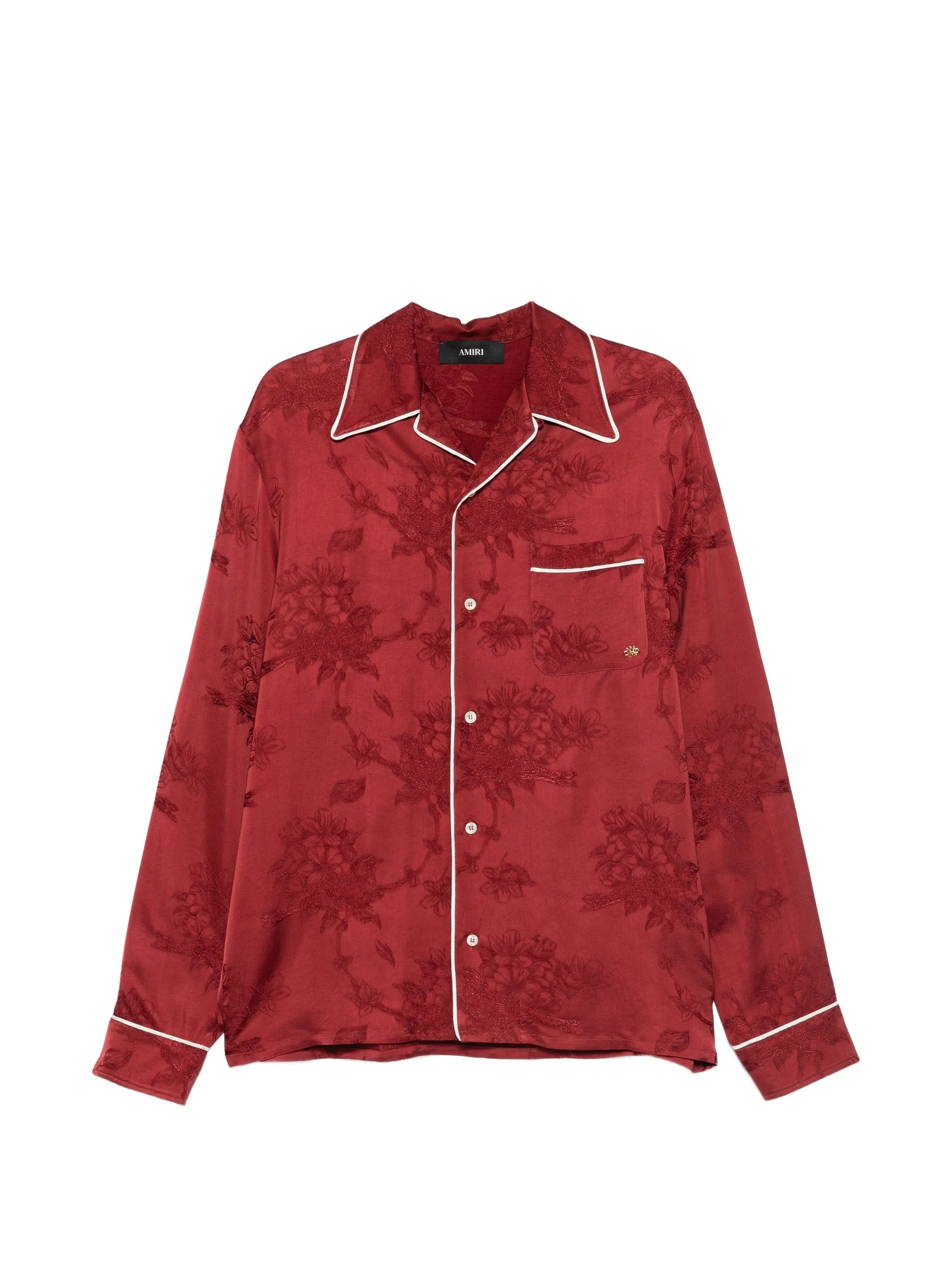floral jacquard shirt