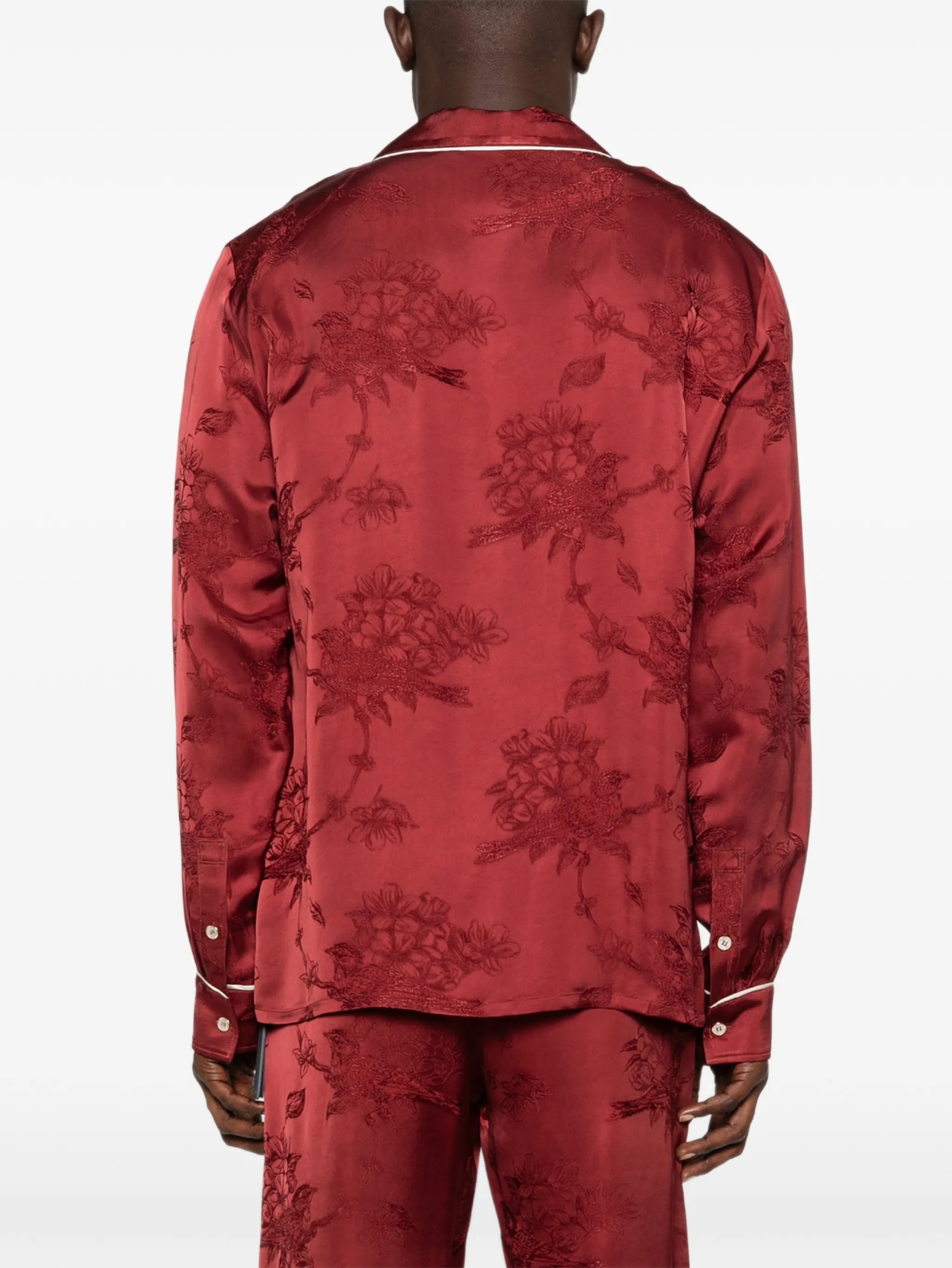 floral jacquard shirt