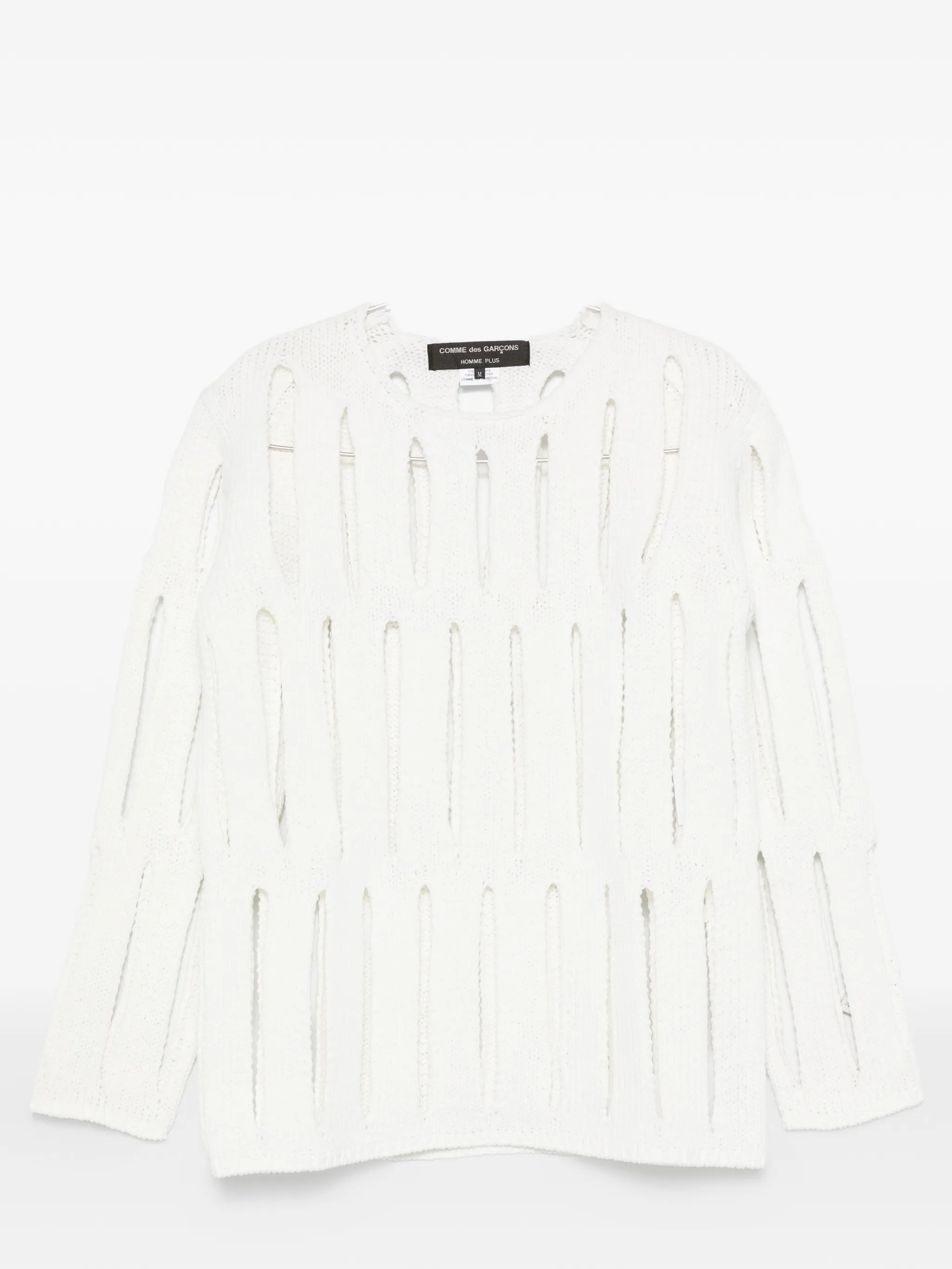 cut-out knit sweater