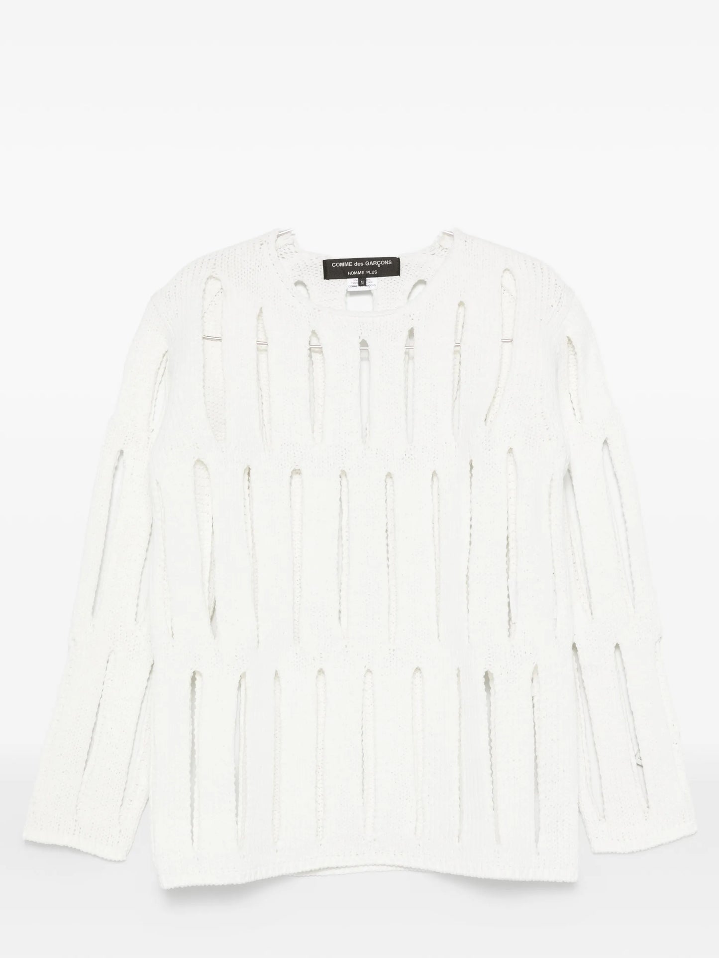 cut-out knit sweater