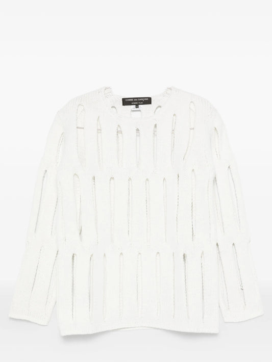 cut-out knit sweater