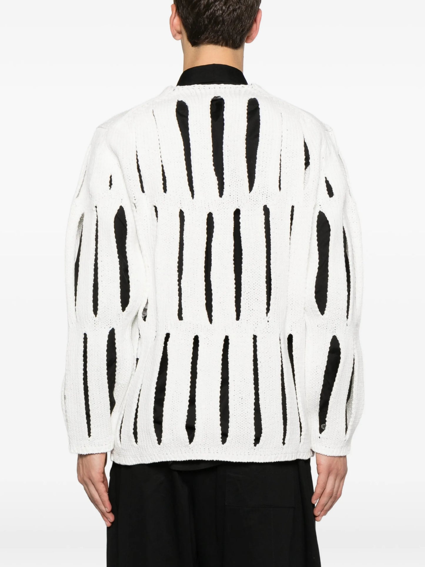 cut-out knit sweater