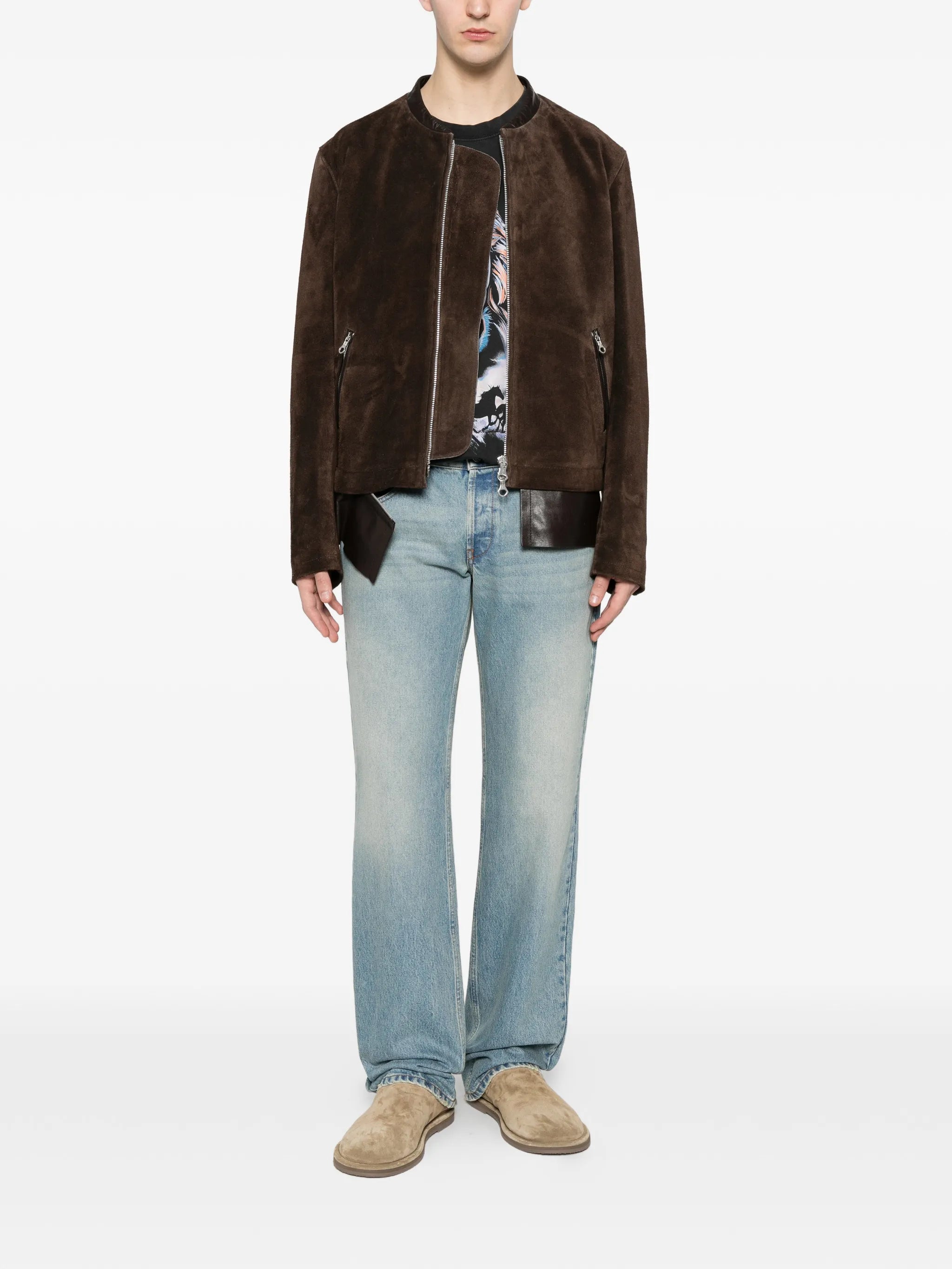Tyrone distressed low-rise jeans