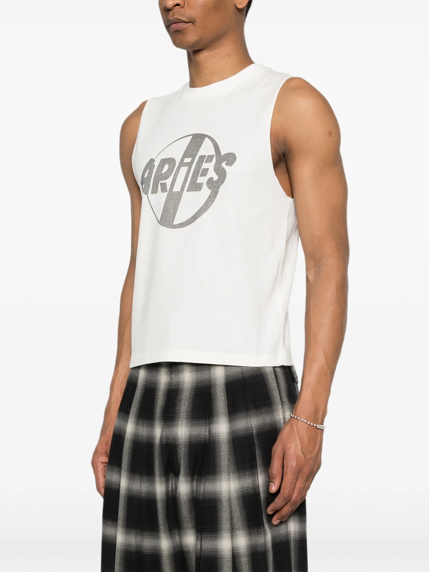 Punk logo muscle vest