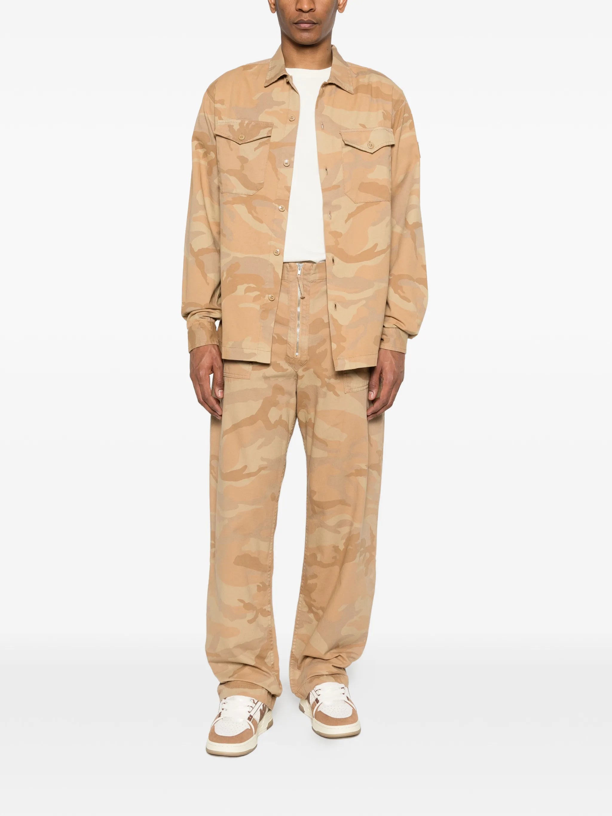 camouflage long-sleeve shirt