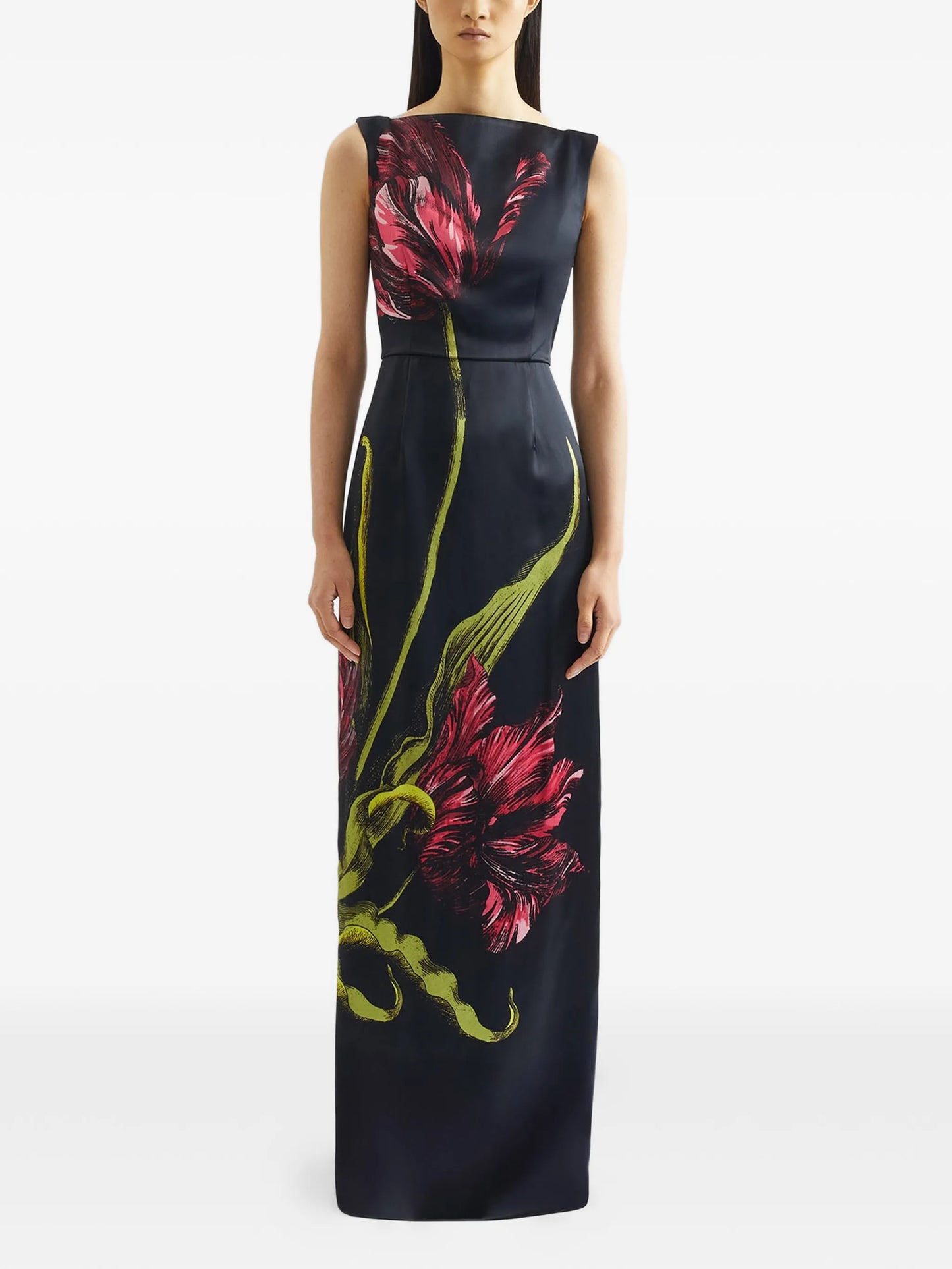 floral-print maxi dress