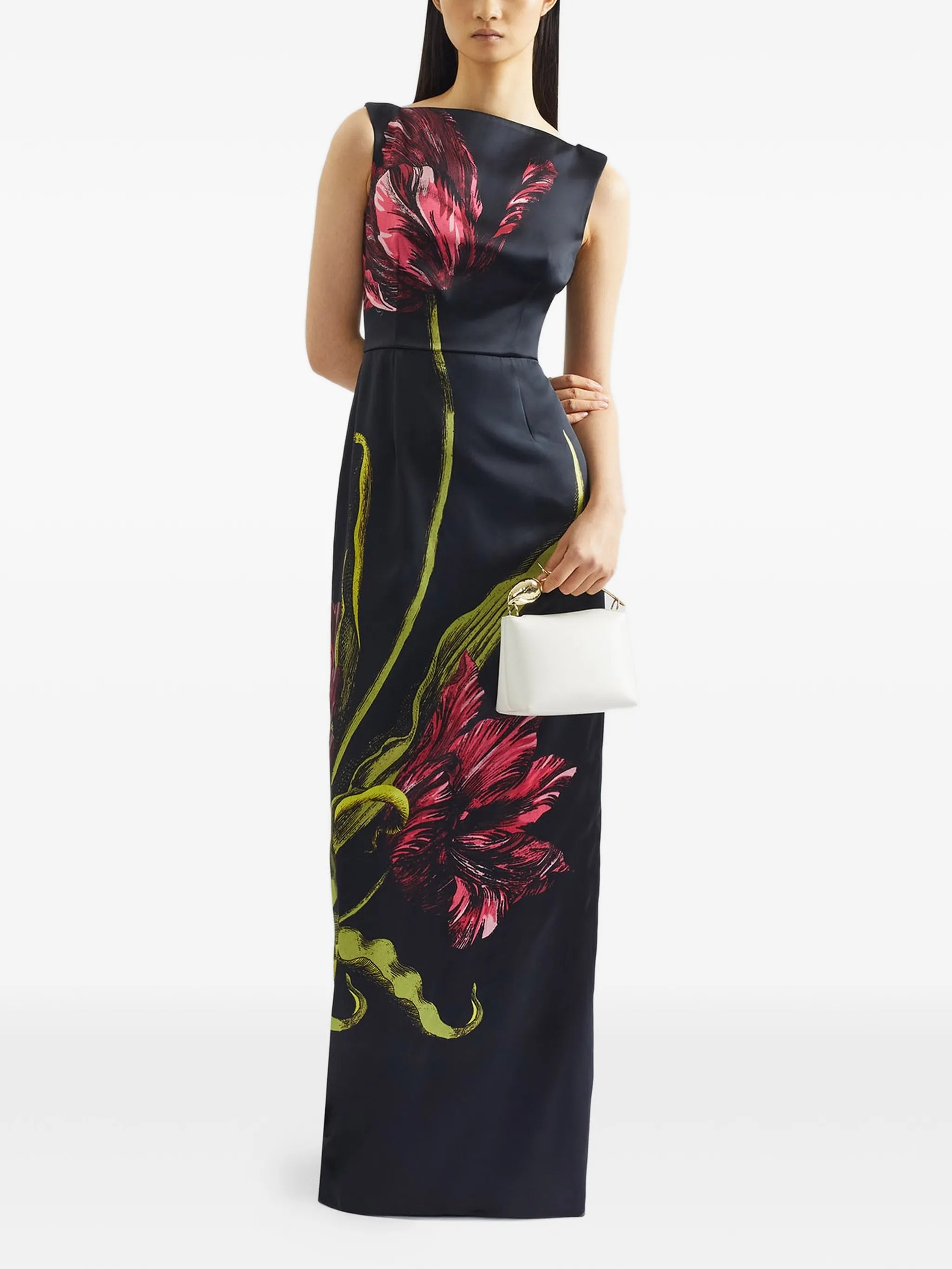 floral-print maxi dress