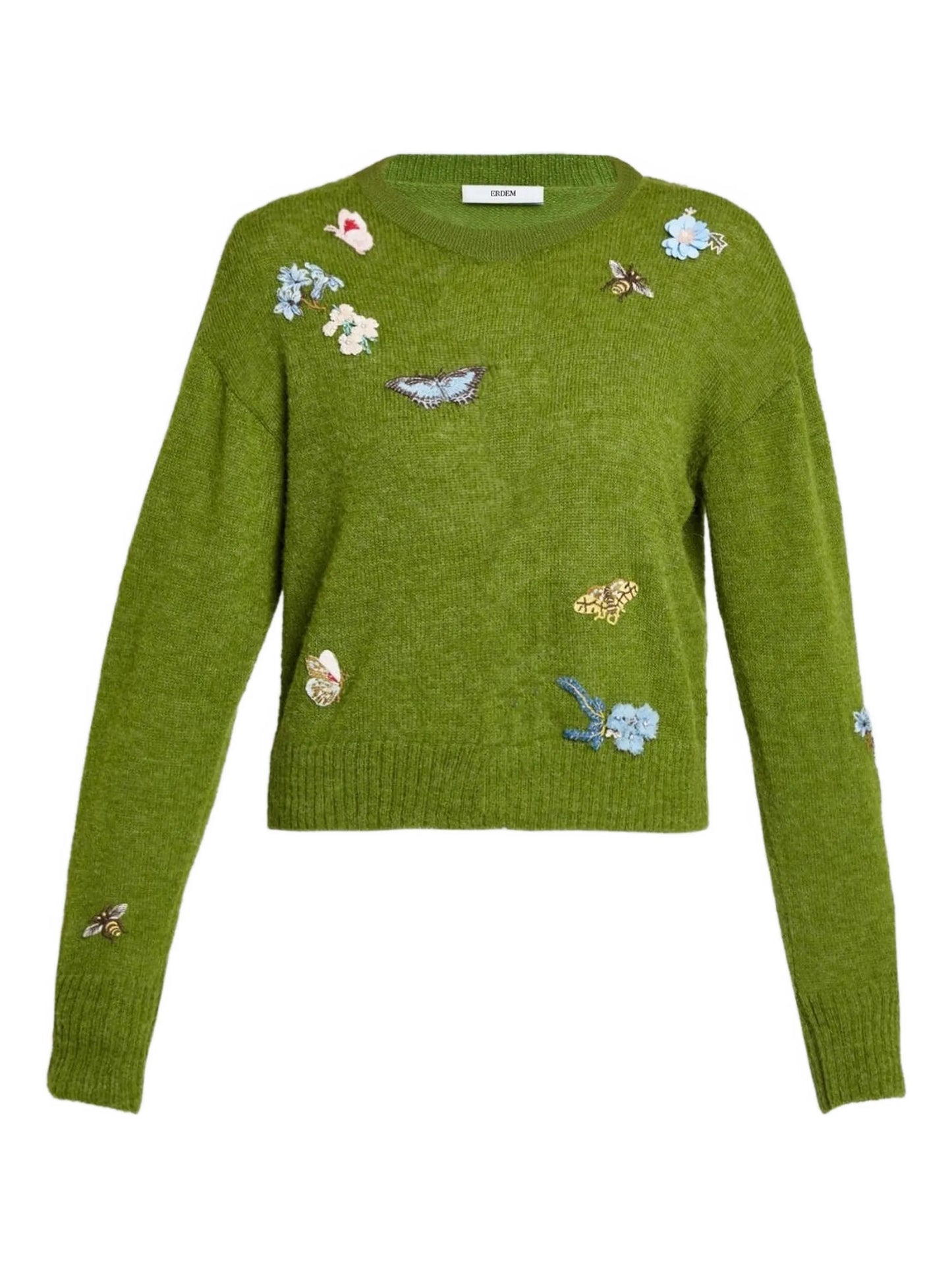 embellished crew-neck sweater