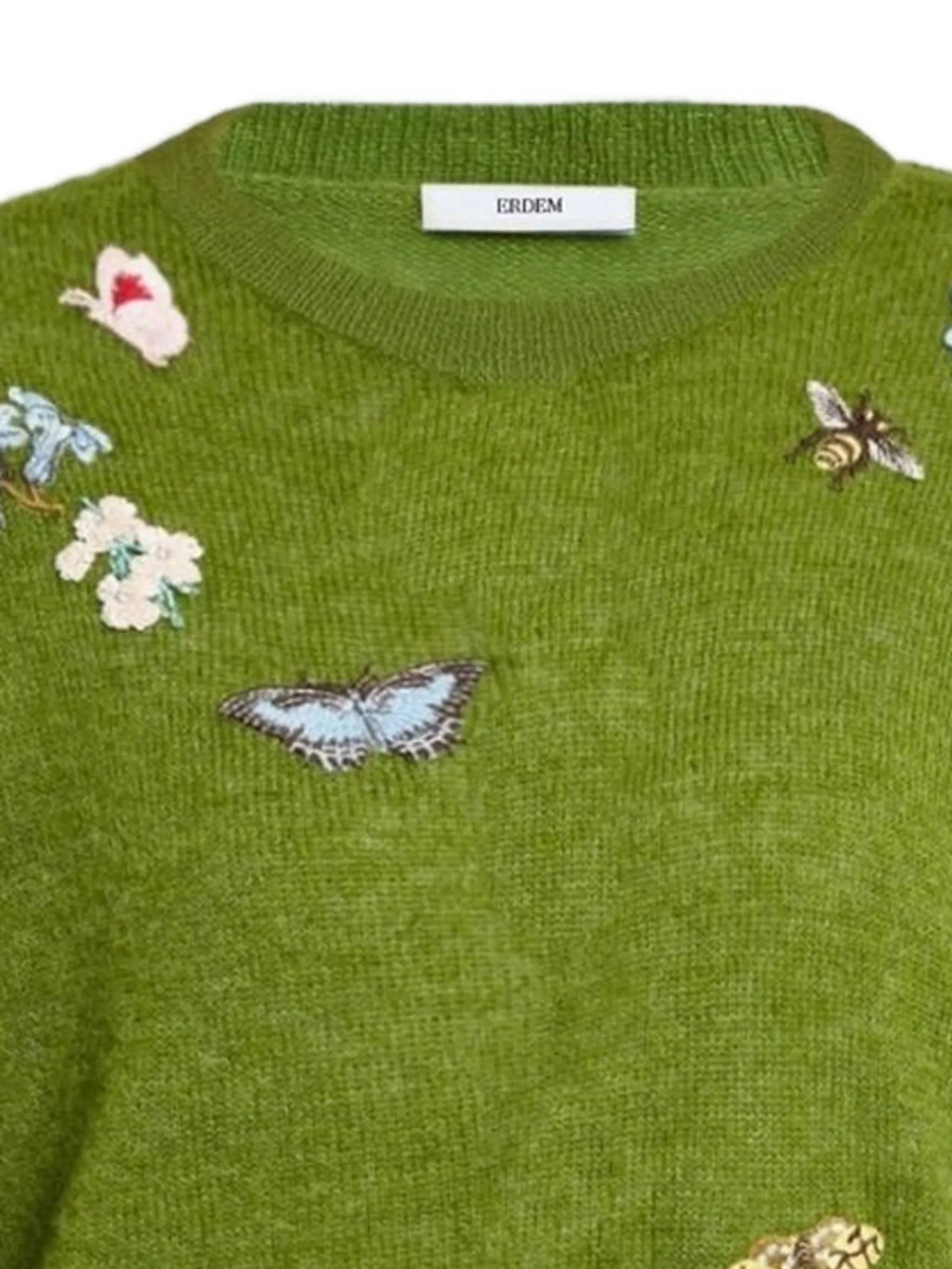 embellished crew-neck sweater
