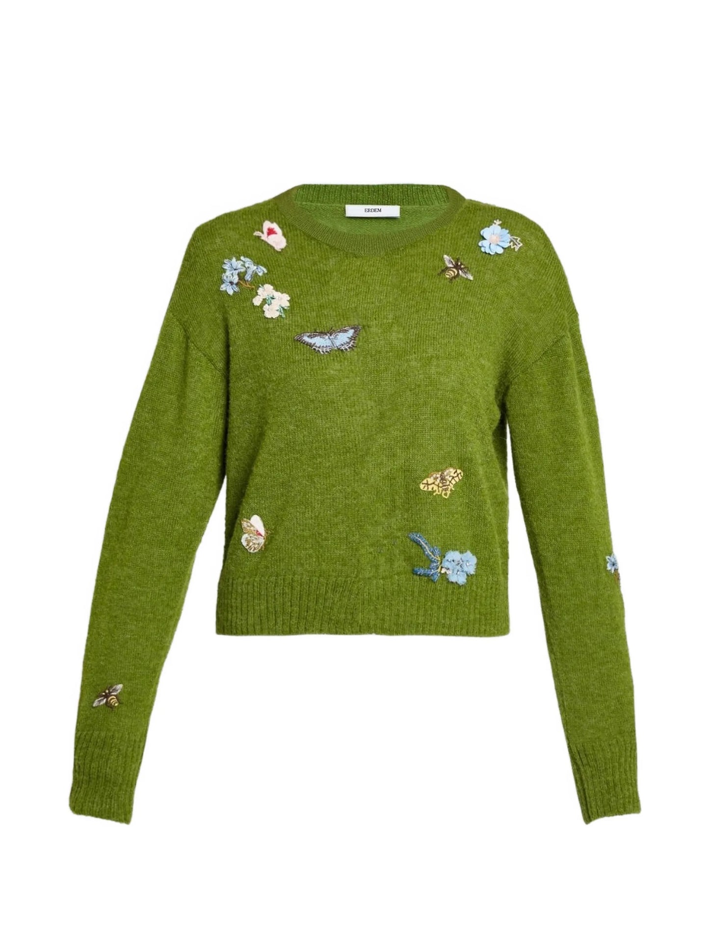 embellished crew-neck sweater