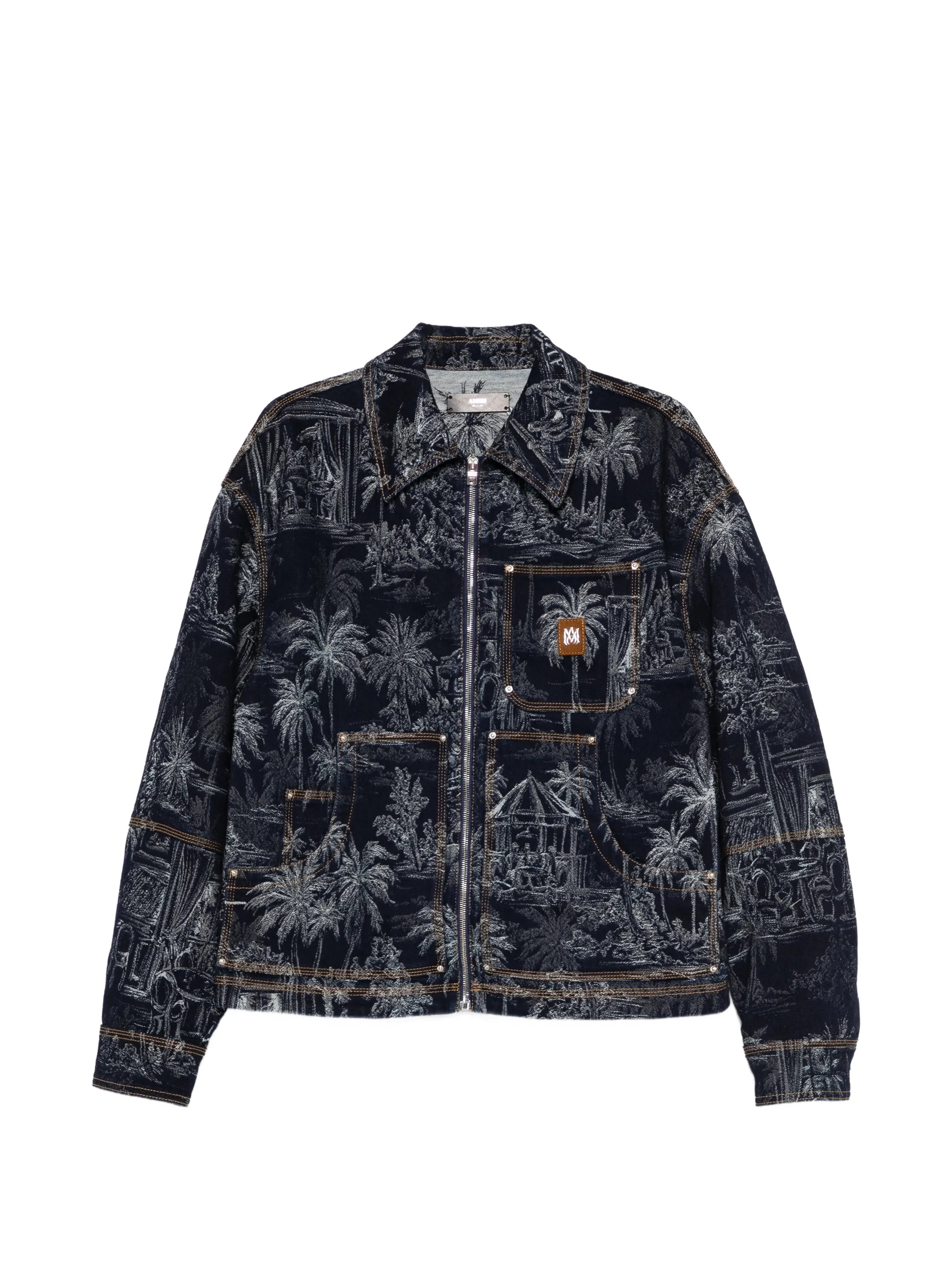 jacquard zip chateau palms jacket