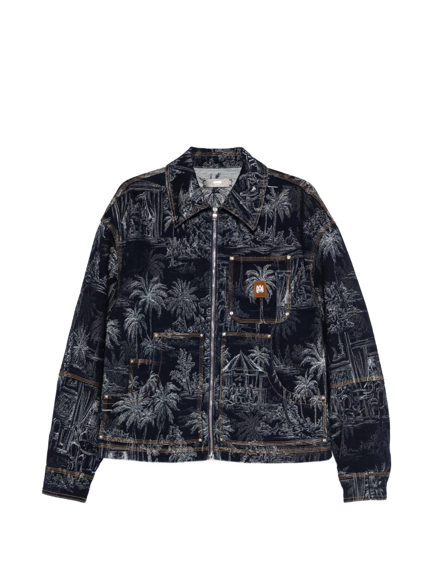 jacquard zip chateau palms jacket