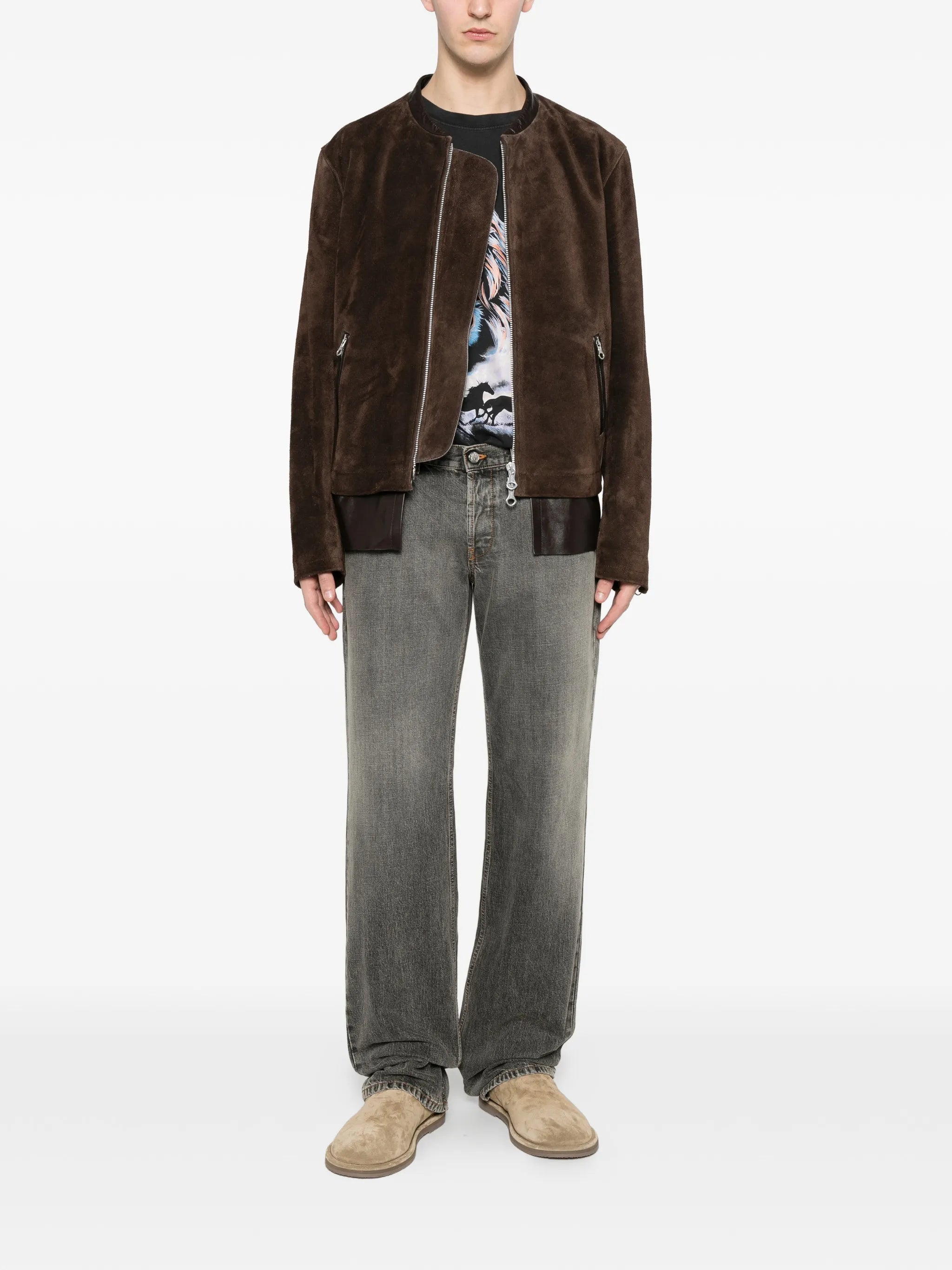 Tyrone distressed low-rise jeans