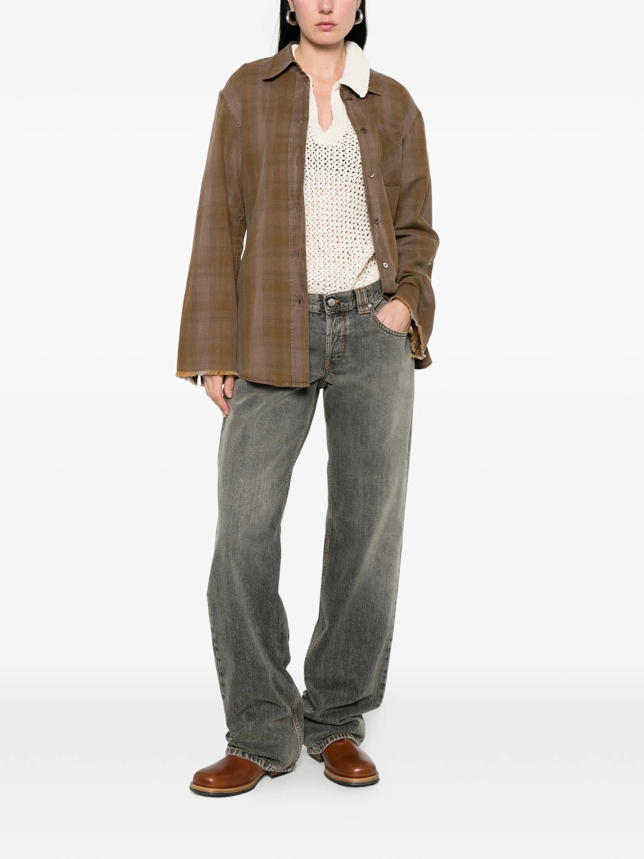 Tyrone distressed low-rise jeans