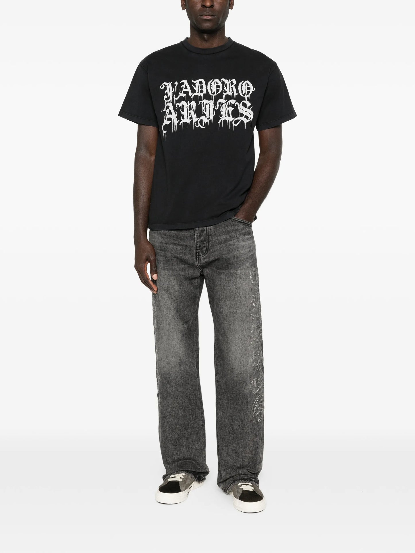 faded graphic T-shirt