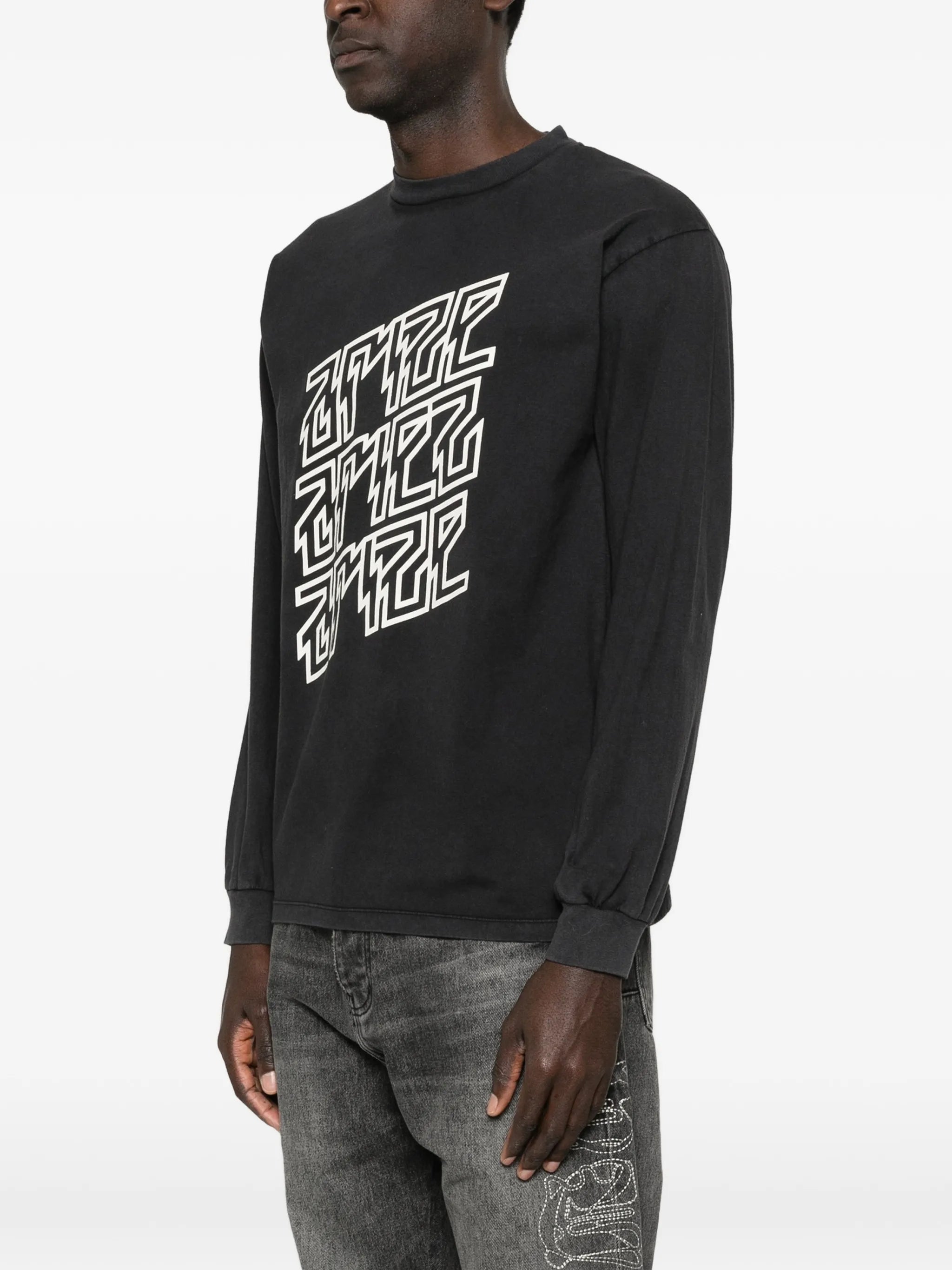 Ariez Arize faded long-sleeve T-shirt