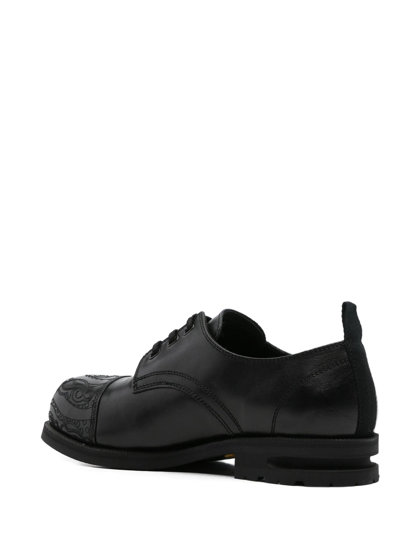 embroidered derby shoes