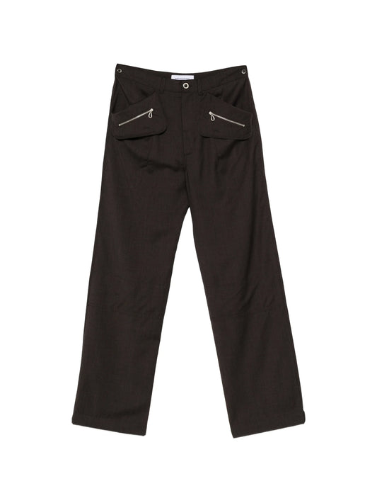 Komlo zipped wool trousers