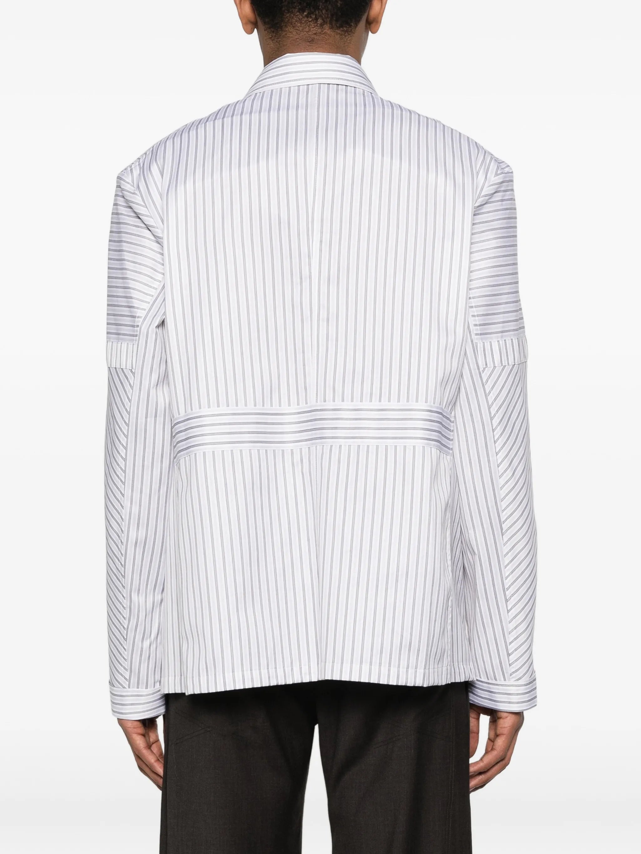 striped buttoned shirt