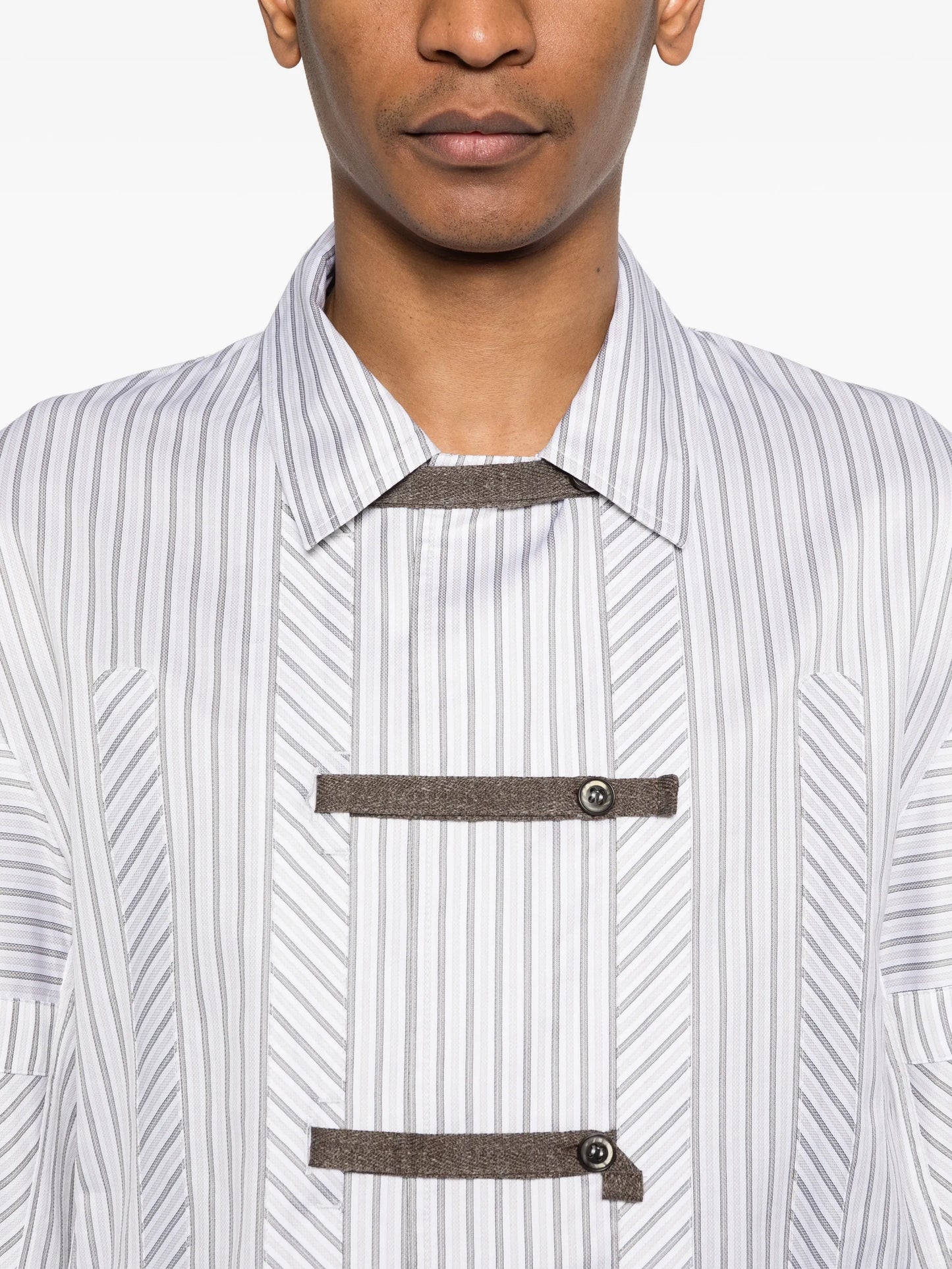 striped buttoned shirt