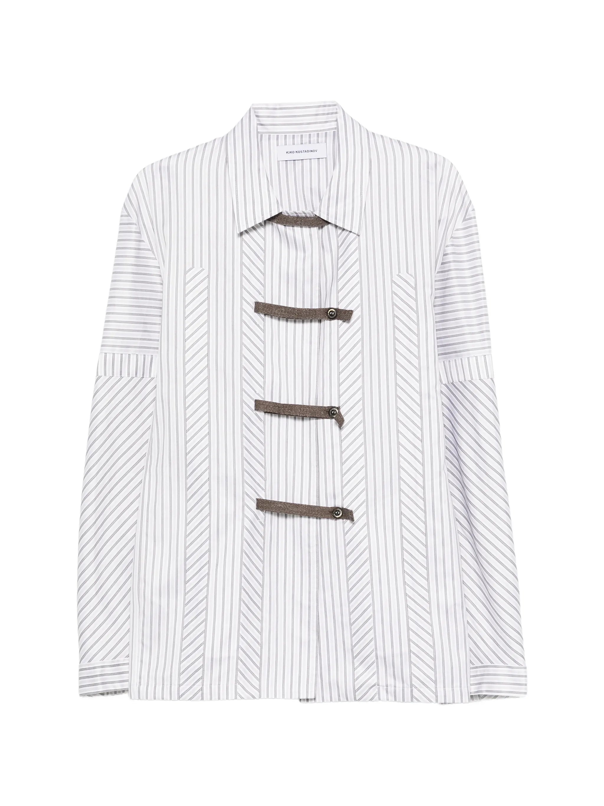 striped buttoned shirt