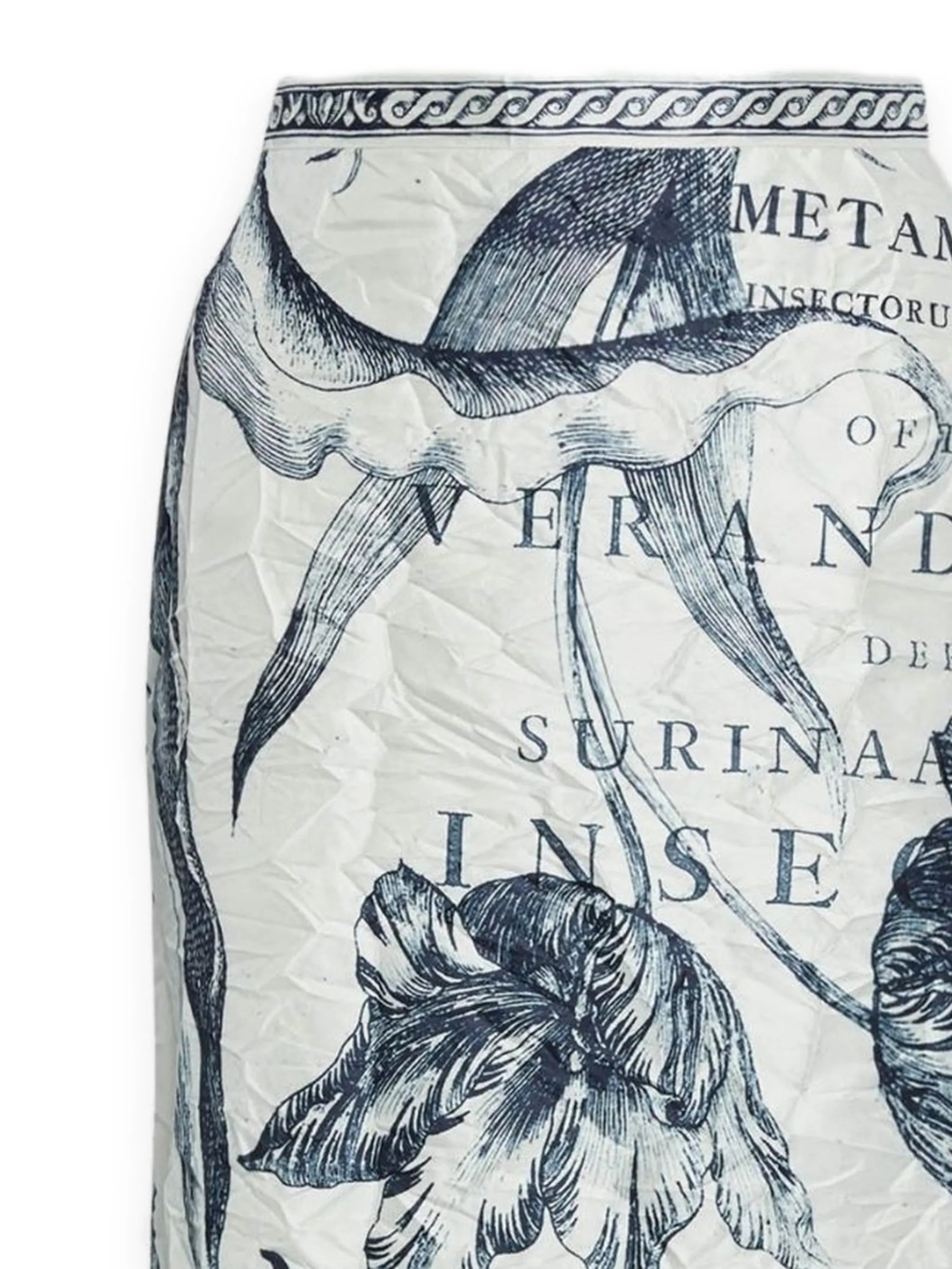 floral-print midi skirt